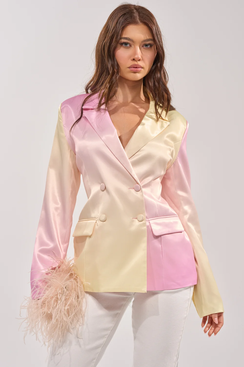 SWEET TALK SATIN BLAZER - Akira Store