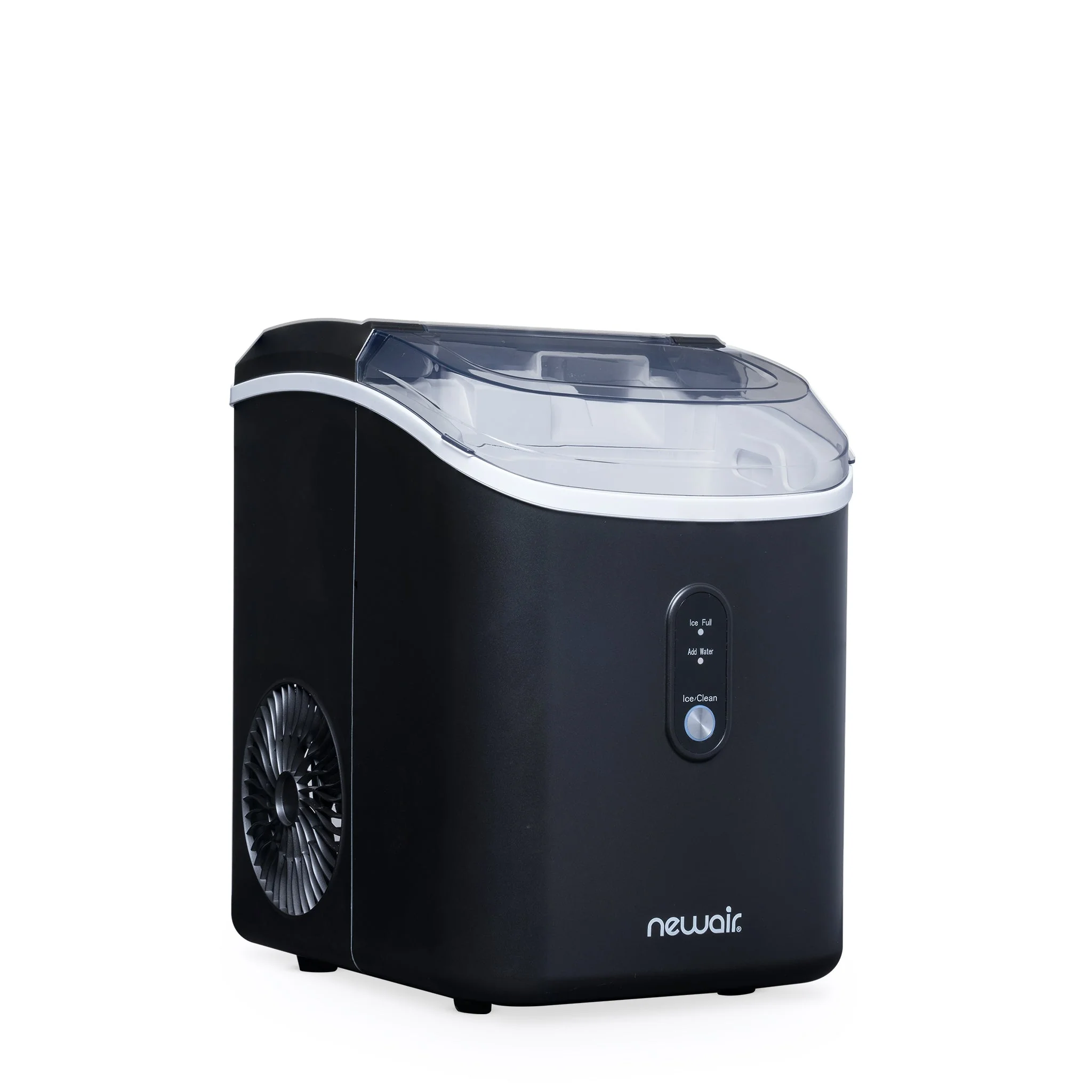 Newair Countertop Nugget Ice Maker in Matte Black or Stainless Steel, 26 lbs/Day