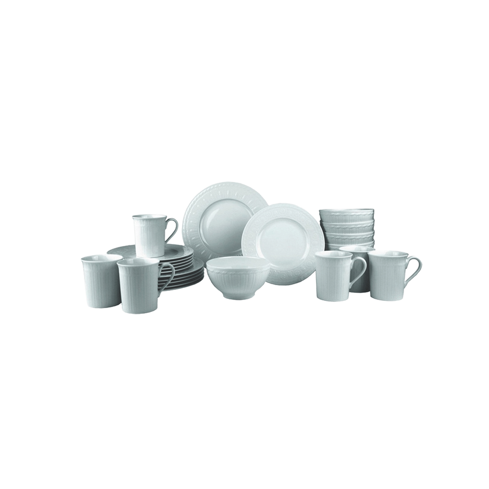 Cellini Dinnerware set - White, Premium Porcelain