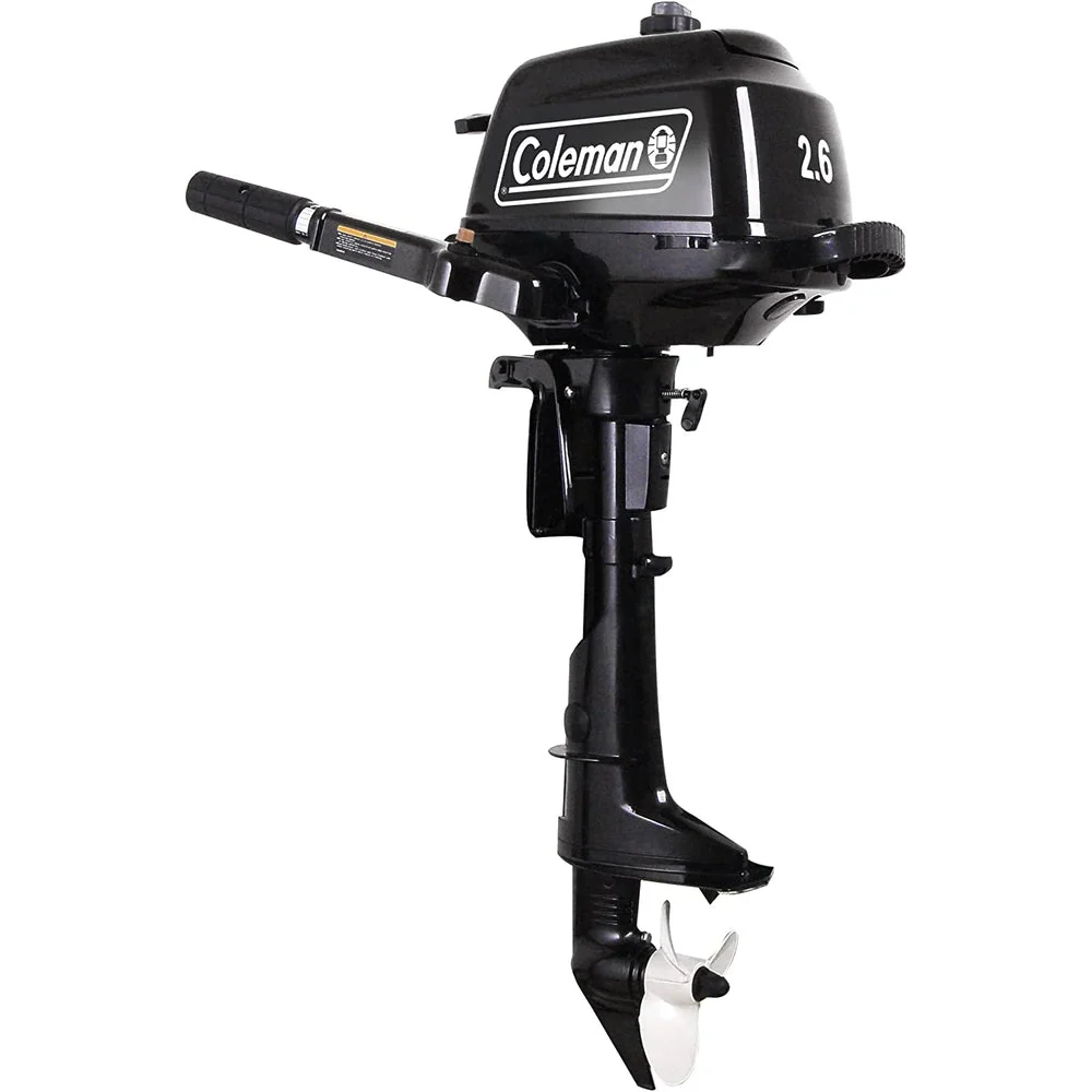 2.6 HP Outboard Motor with Short Shaft, Black