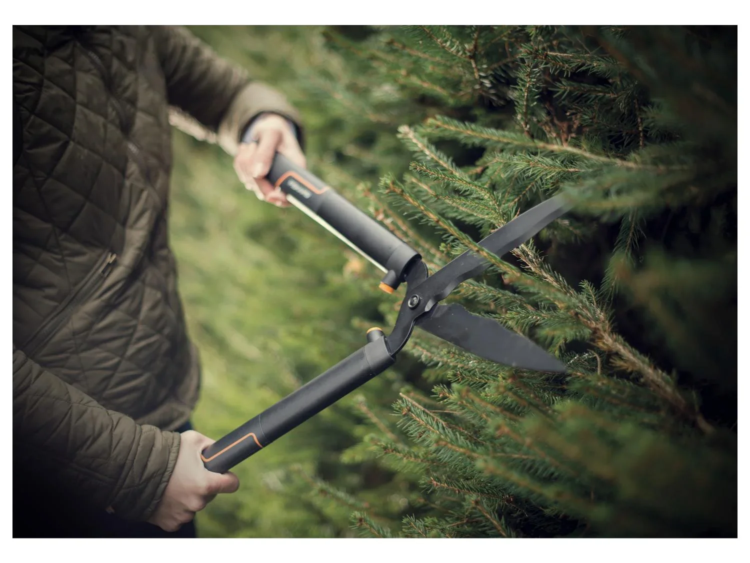 Fiskars Cisaille  haie,  lame ondule