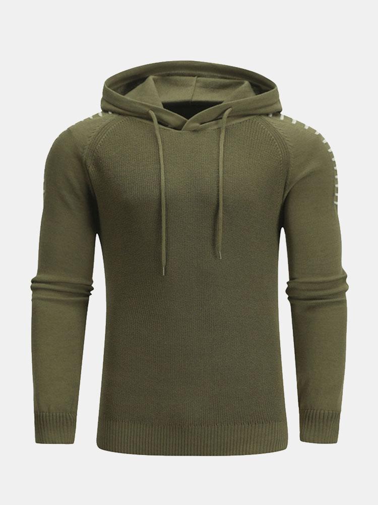 Pull à capuche à manches raglan coupe ajustée