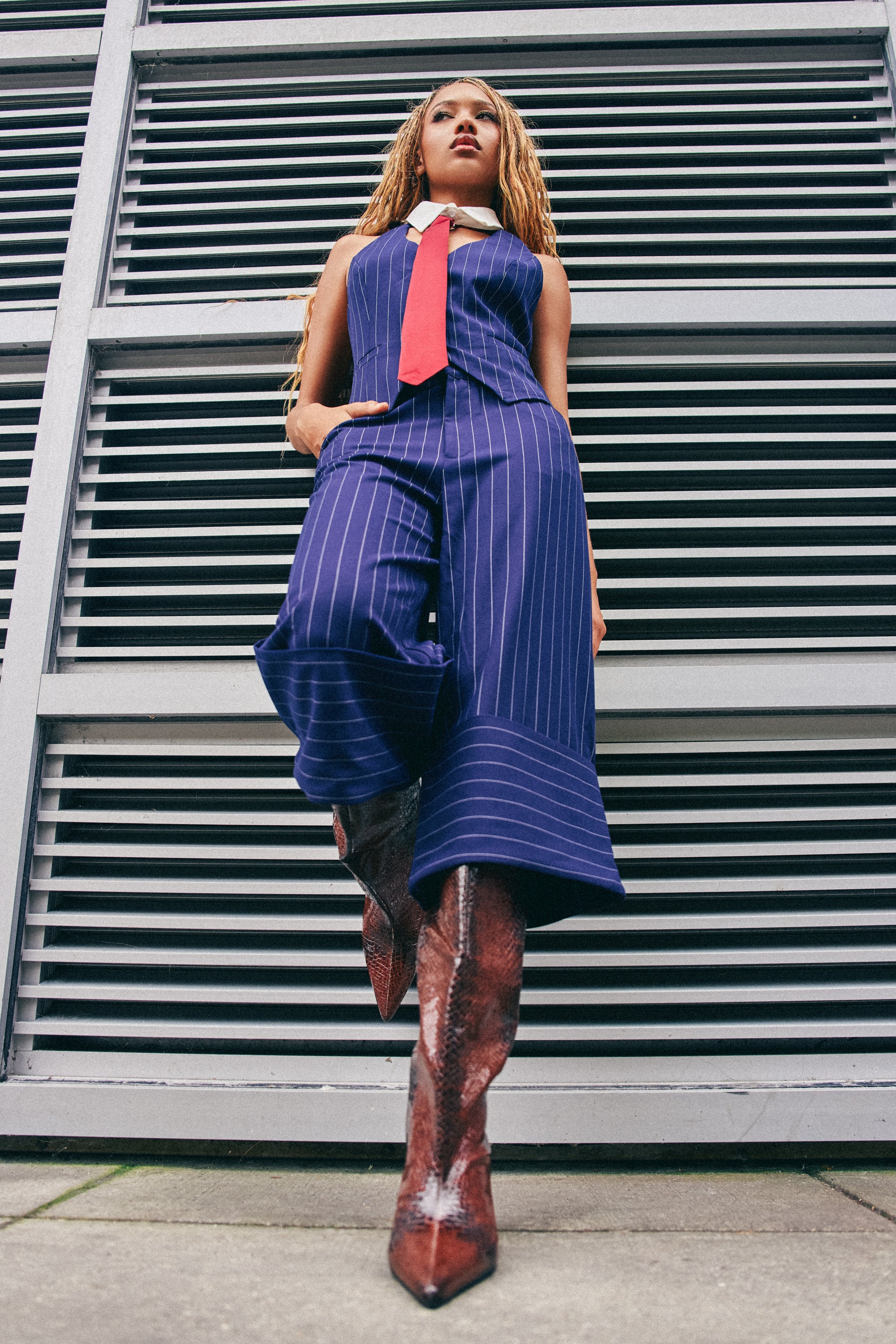 BIG BANK STRIPED GAUCHO - Akira Store