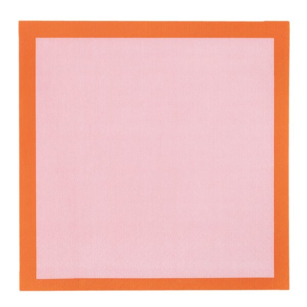 Play serviett 33x33 cm 20 stk rosa/oransje