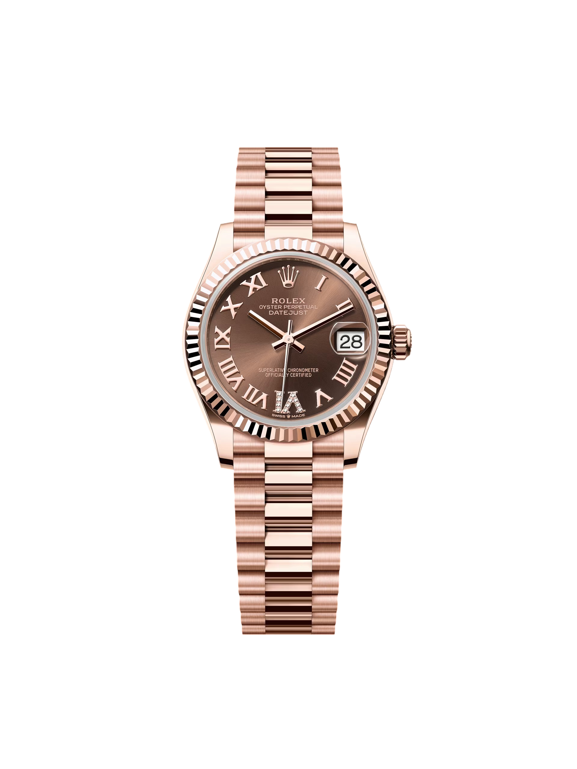 【Super Clone】RLX Datejust m278275-0025 Chocolate 31mm Dial