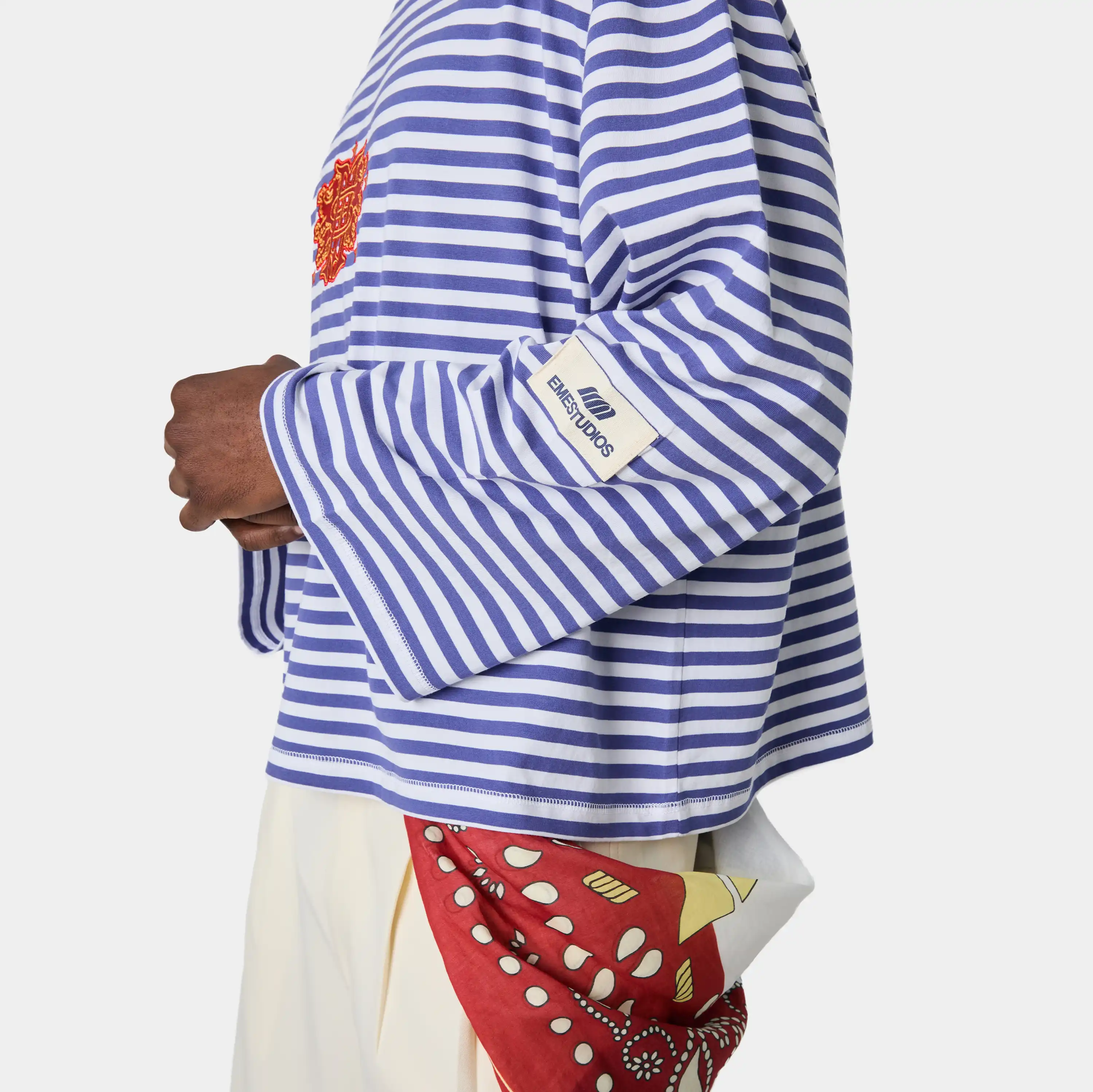 Horizon Striped Deep Cobalt Long Sleeve