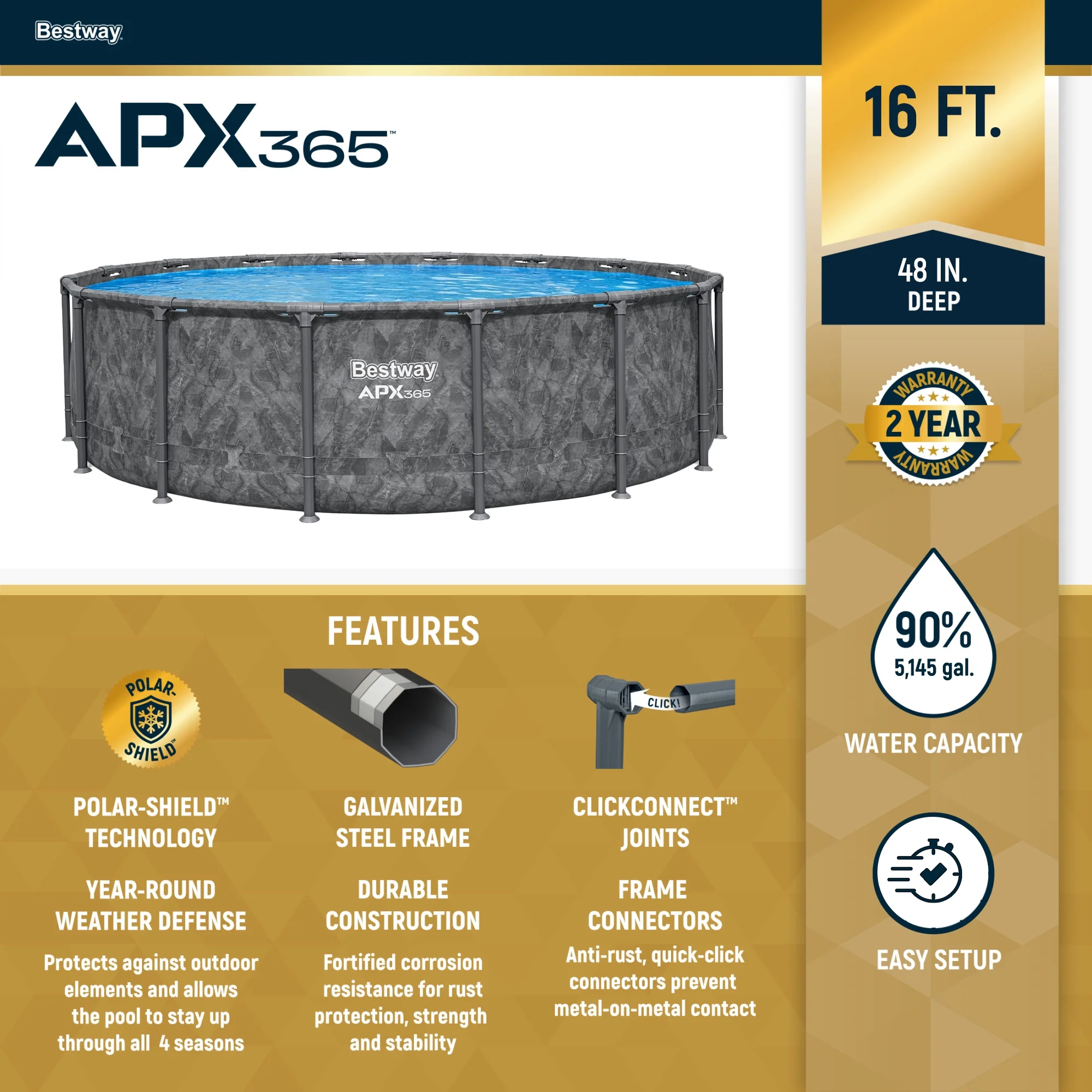 Bestway APX 365 20'X52