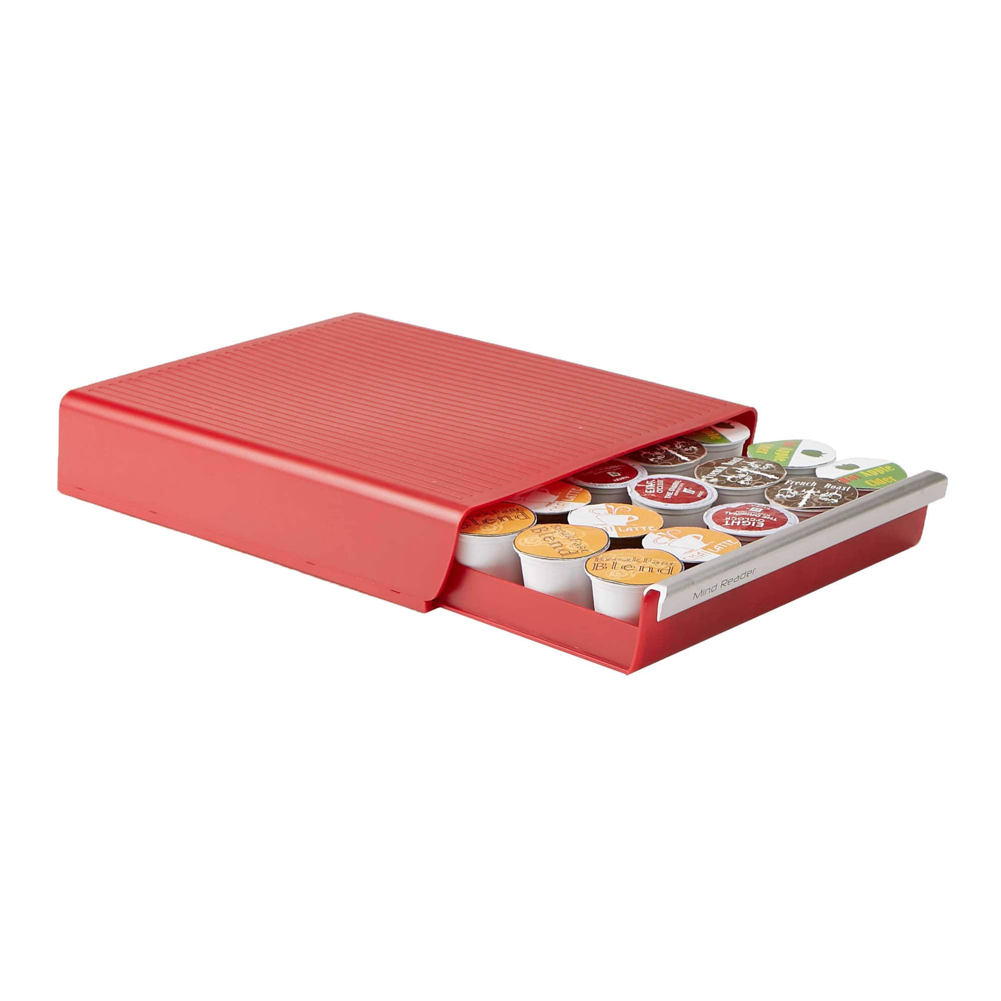 Mind Reader ' Coupe' 30 Capacity Coffee Pod Drawer- Red