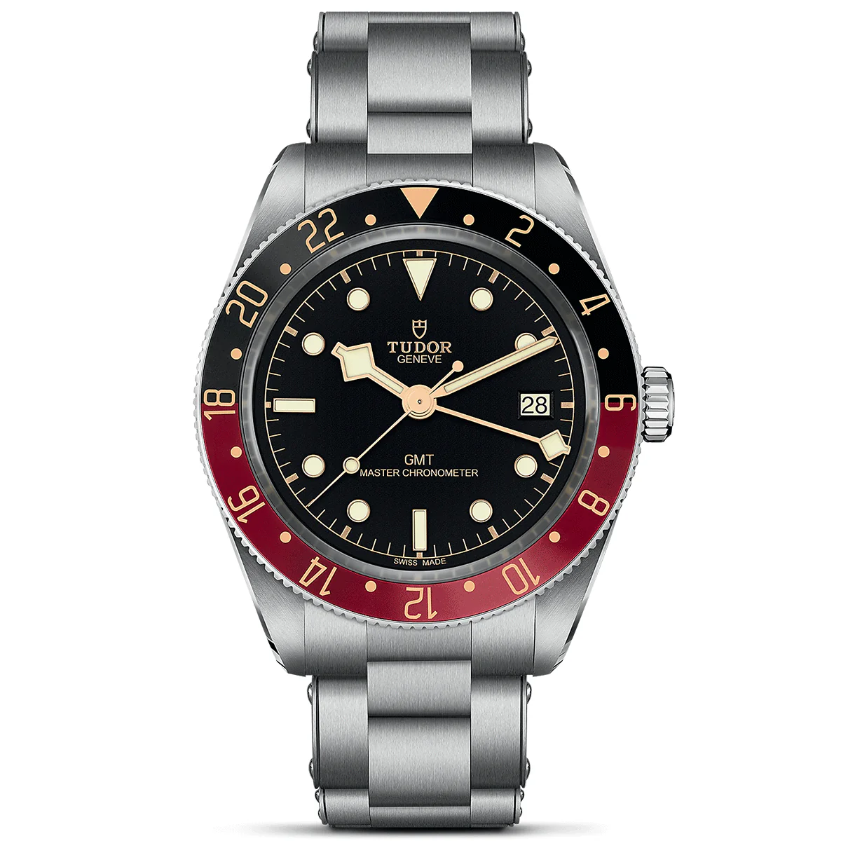 [Super Clone]Black Bay 58 GMT 39mm Black/Red Bezel Automatic Bracelet Watch