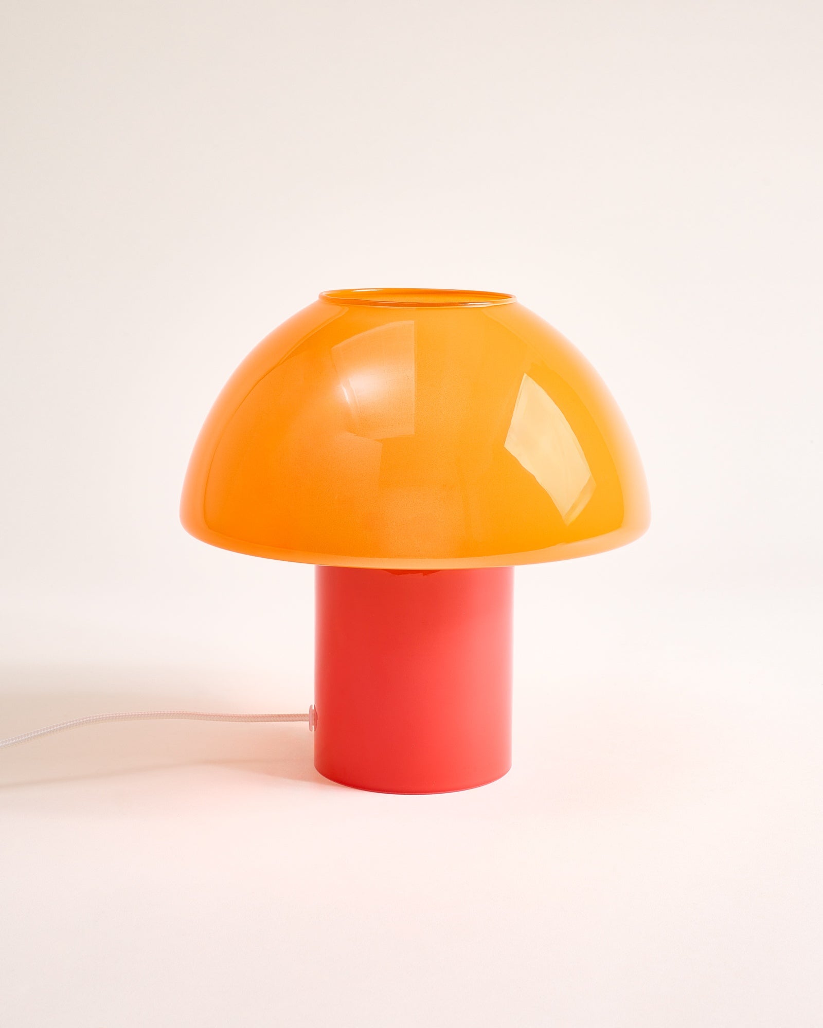COGUMELO - GLASS LAMP ORANGE RED
