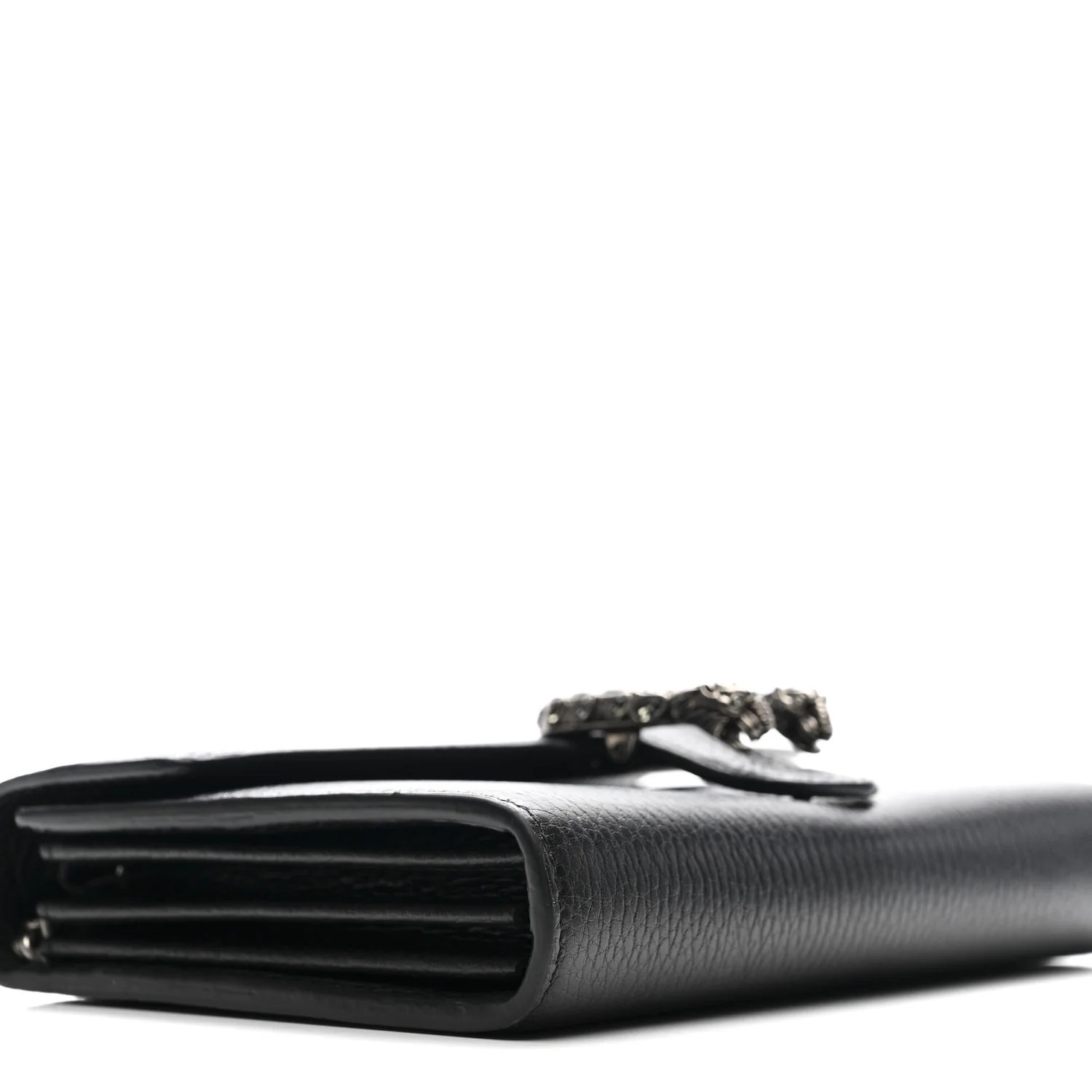 Calfskin Mini Dionysus Chain Wallet Black