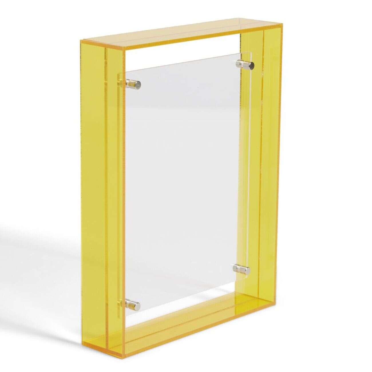 Cadre néon acrylique 21xH4x16cm orange