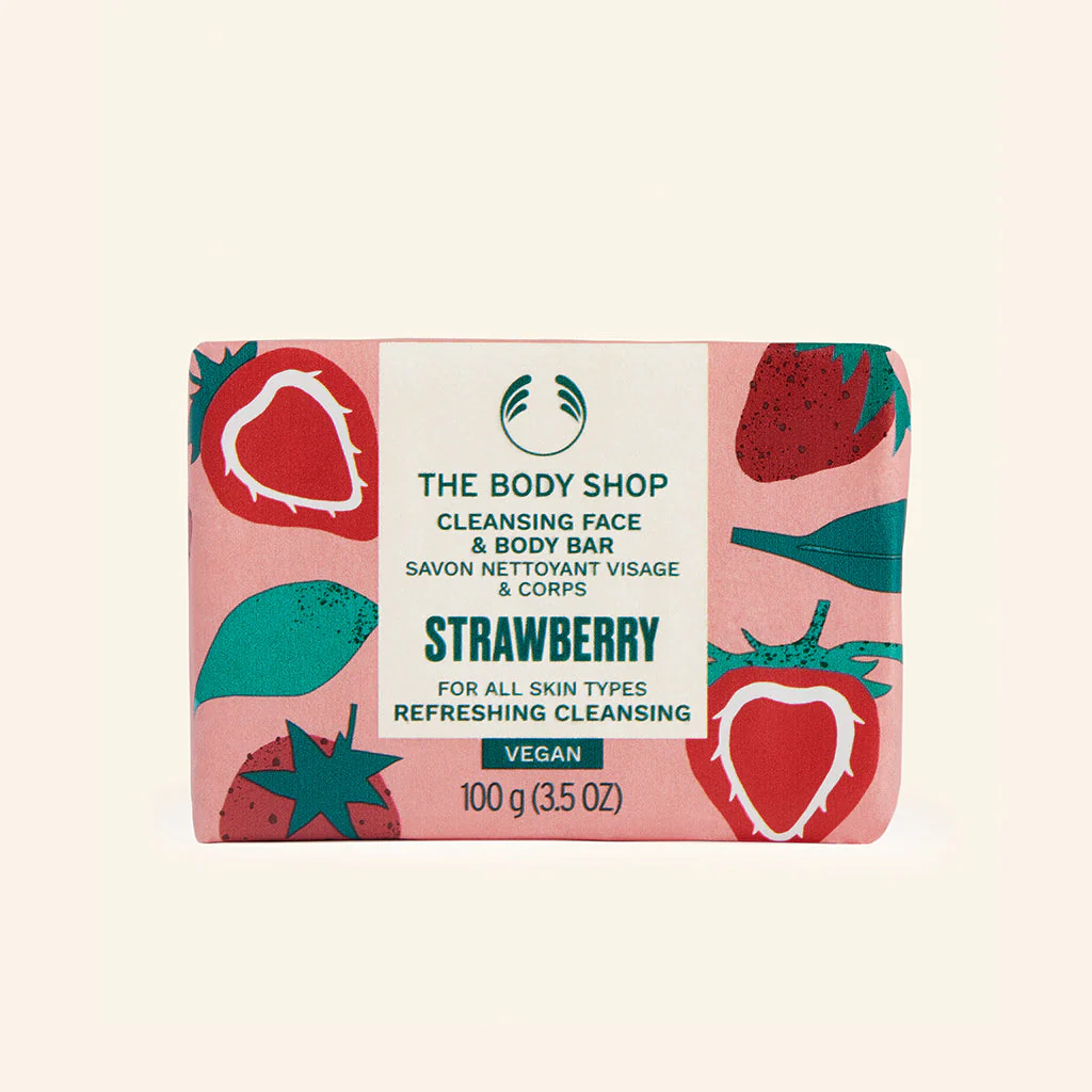 Strawberry Cleansing Face & Body Bar