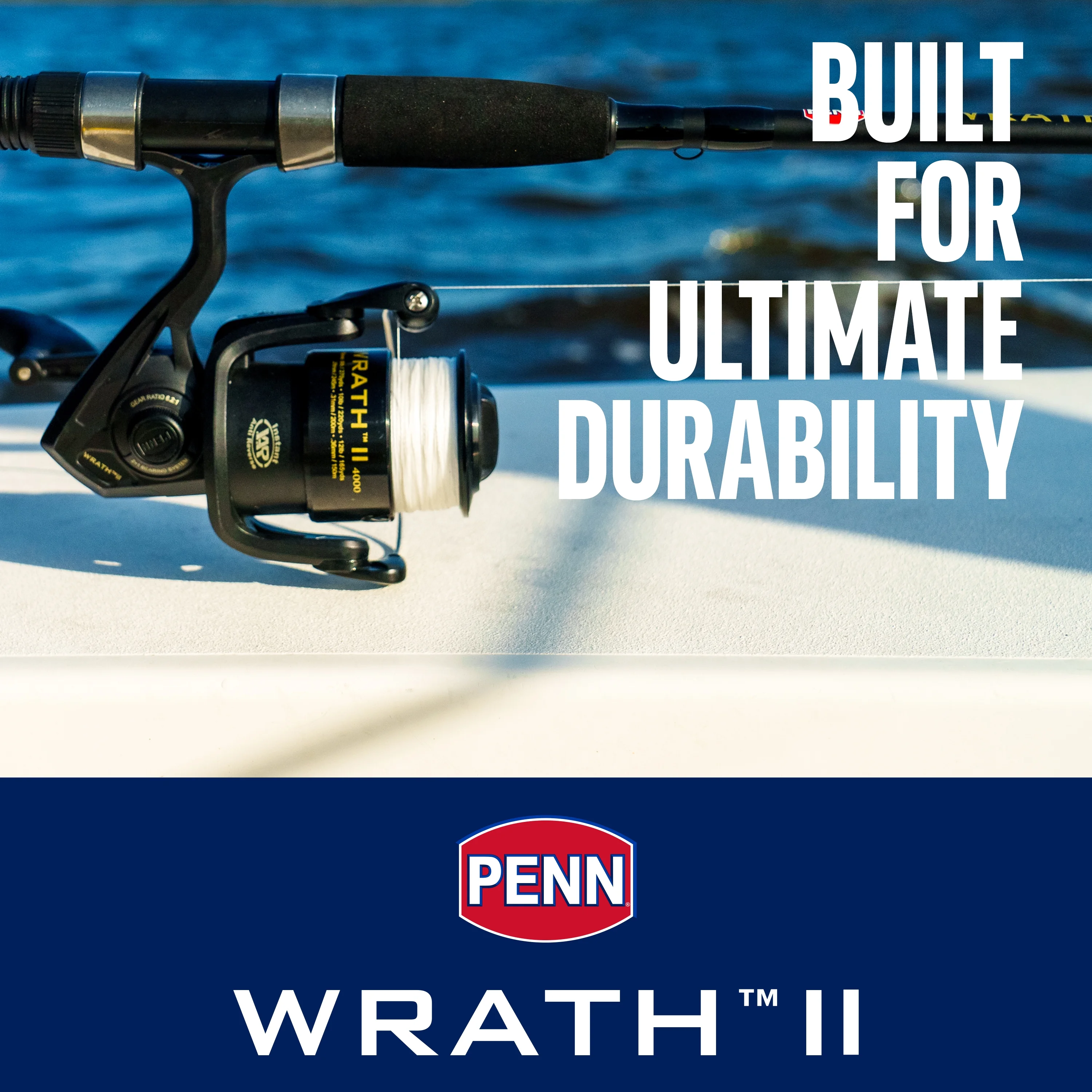 Wrath II Fishing Spinning Combos, 7' Medium Heavy Rod, 5000 Reel - Image 7