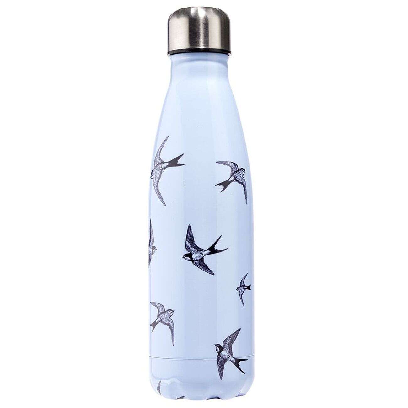 Bouteille isotherme inox motifs oiseaux gris 500ml