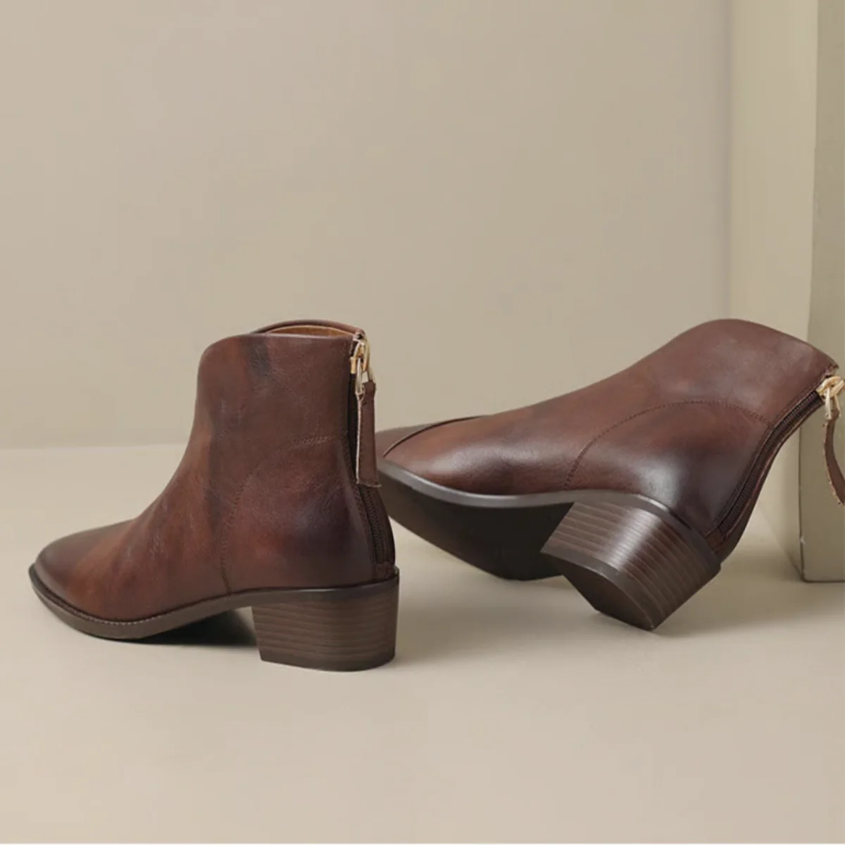 Camille | Les Bottines de Luxe à Talon Bas