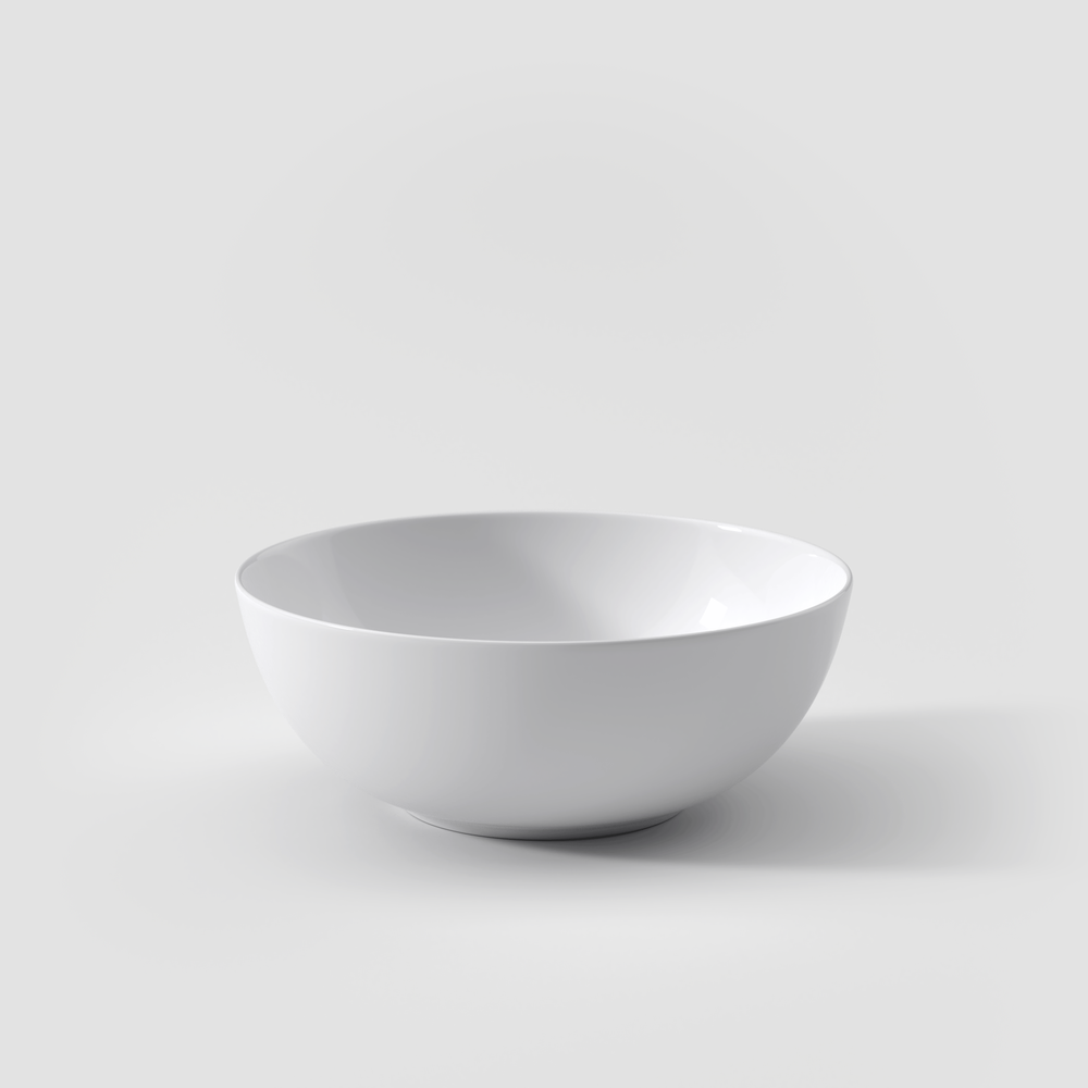 Anmut Serving Bowl - White, 50.8 oz, Premium Bone Porcelain