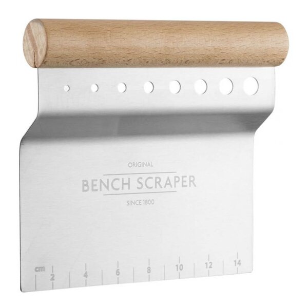 Innovative Kitchen 4-i-1 deigskrape 14 cm stål/tre