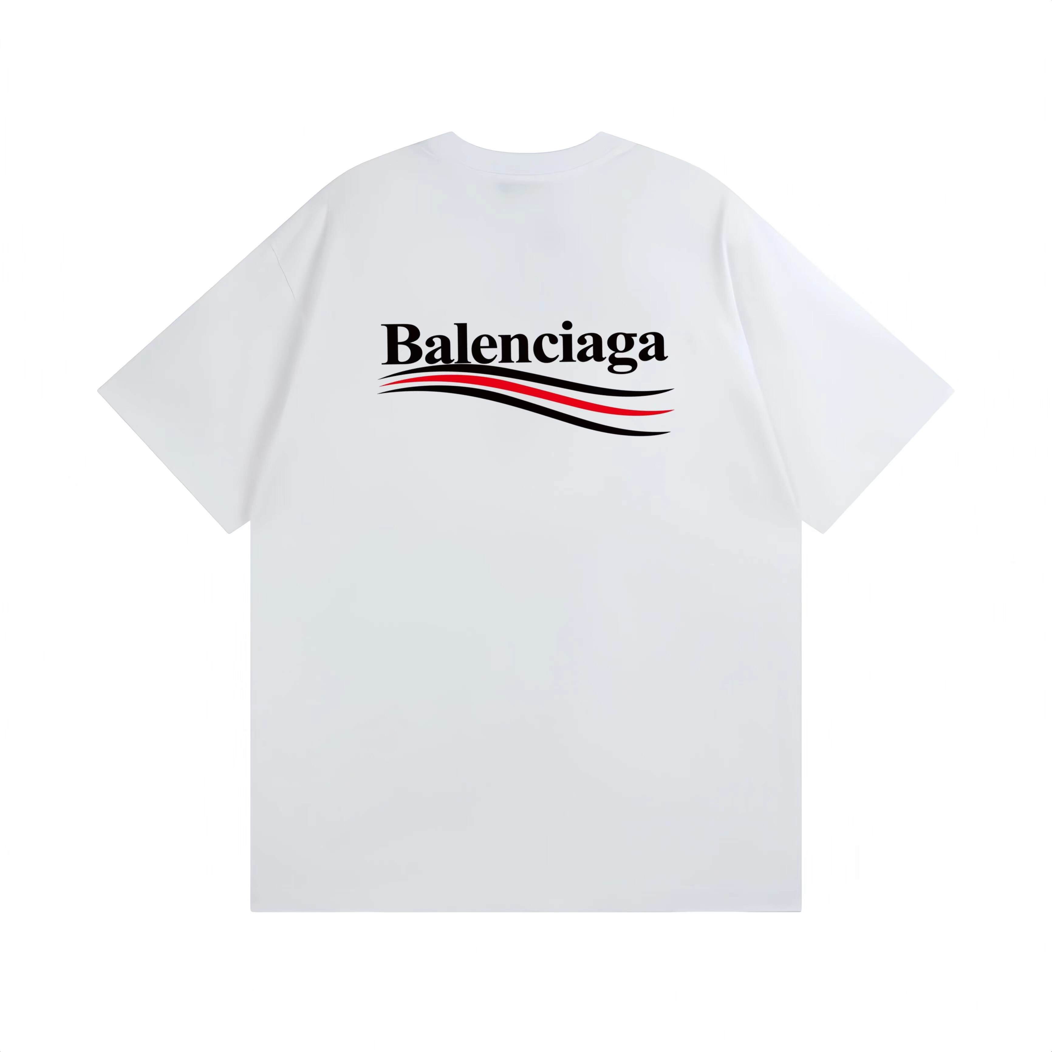 【BALENCIAGA】（バレンシアガ ）プリント半袖Tシャツ 男女兼用半袖Tシャツ