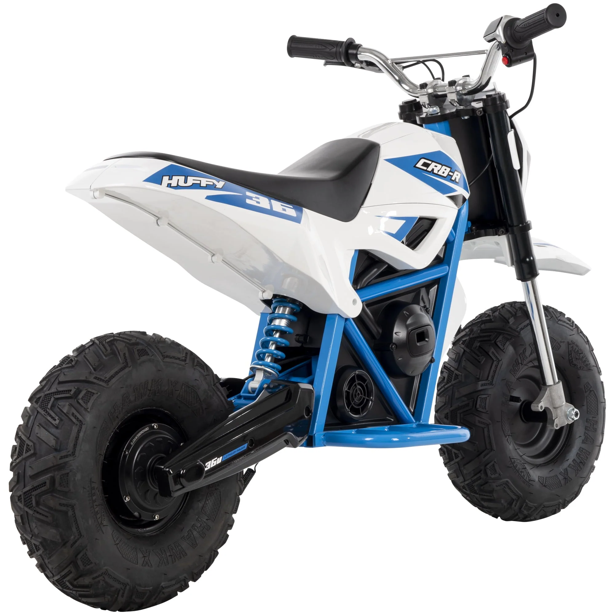 CR8-R 36-volt Electric Mini Bike, White - Image 10