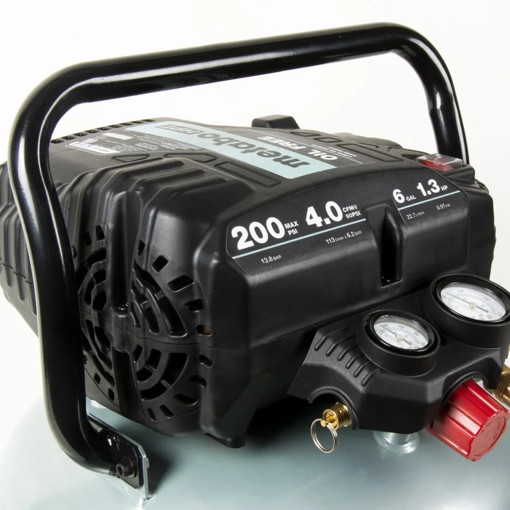 Air Compressor, THE TANK, Portable Pancake Air Compressor 200 PSI, 6 Gallon Tank, Versatile for Use with Framing, Siding, Finish, Brad or Roofing Nailers, EC914S - Image 7