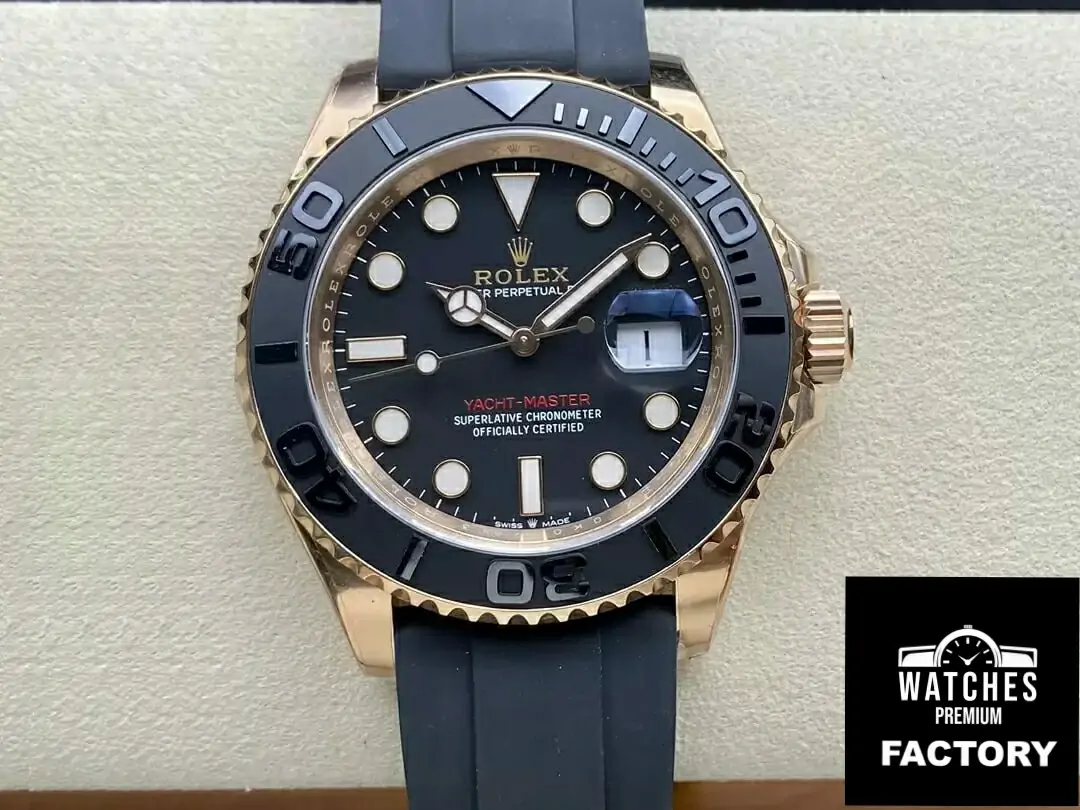 Rolex Yacht Master M126655-0002 Clean Factory Rubber Strap