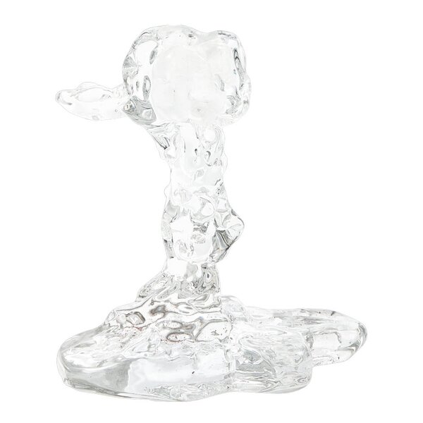 Drip lysestake i glass 14 cm klar
