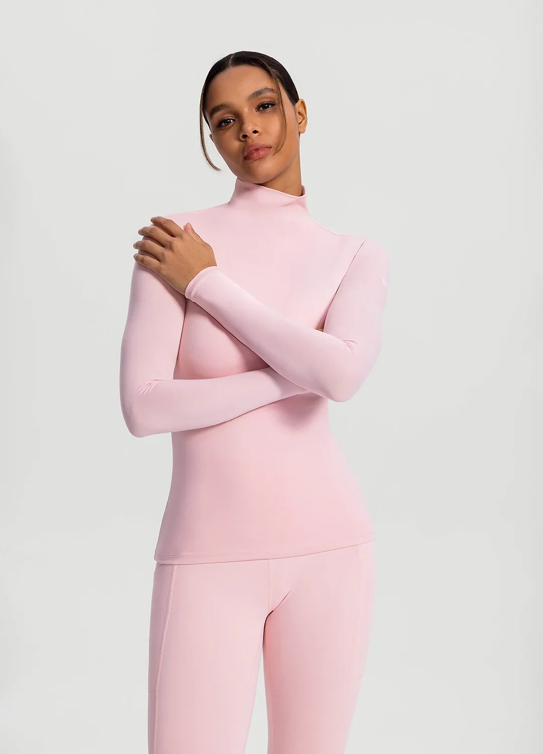 Mock Neck Long Sleeve Top