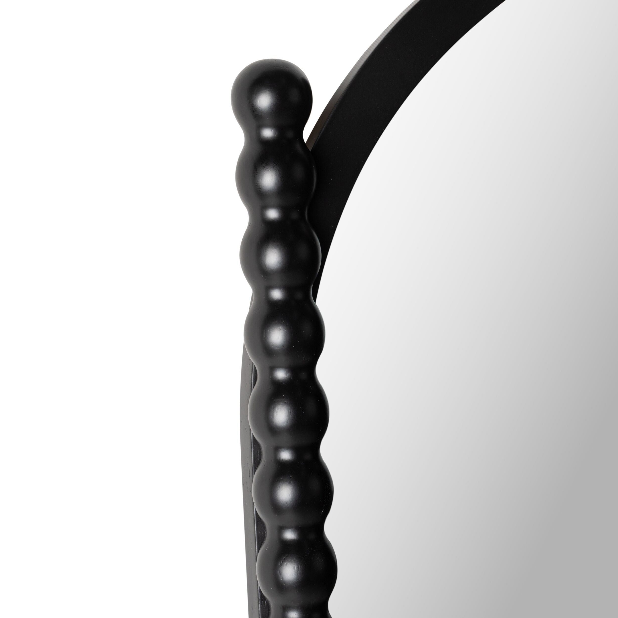 Orla Bobbin Floor Mirror Black