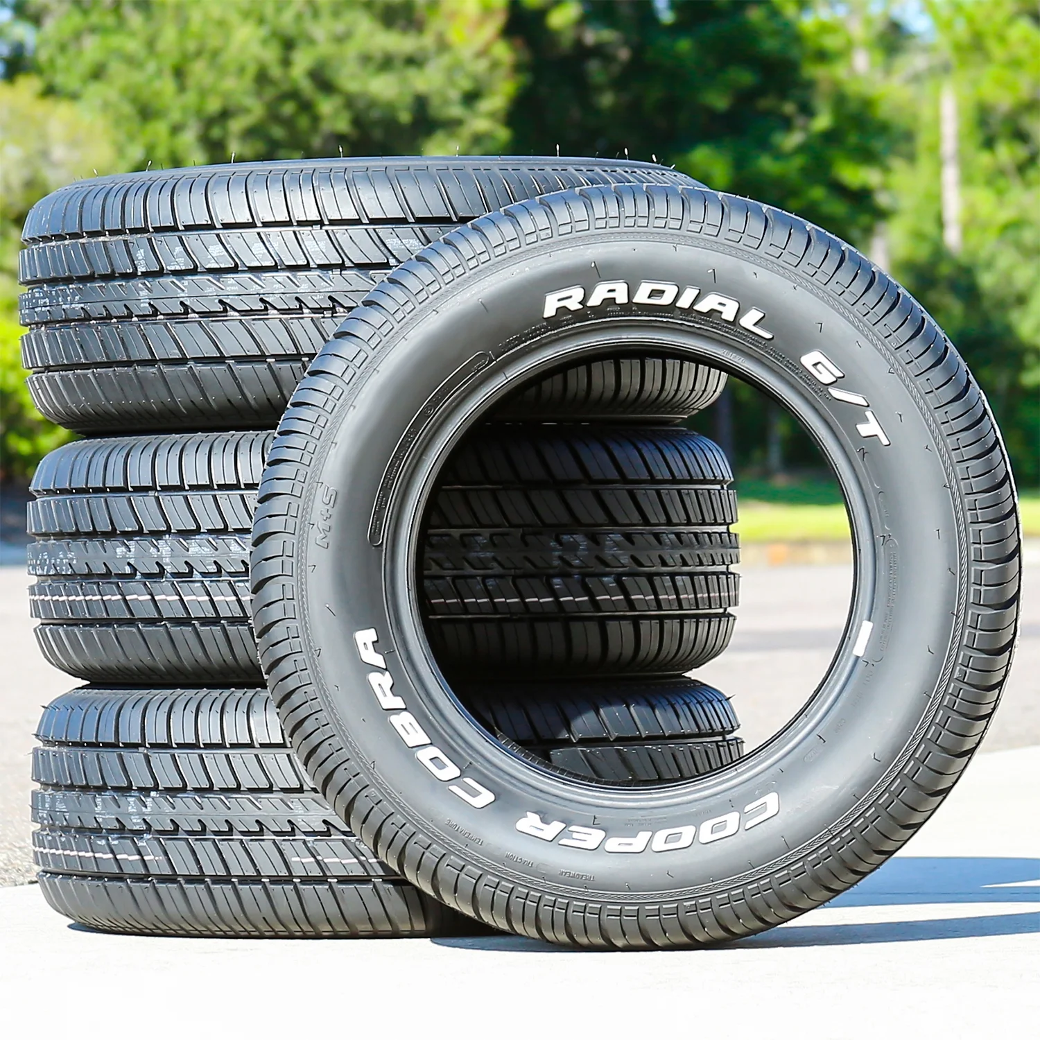 Set of 4 (FOUR) Cooper Cobra Radial G/T 255/60R15 102T A/S All-Season Tires
