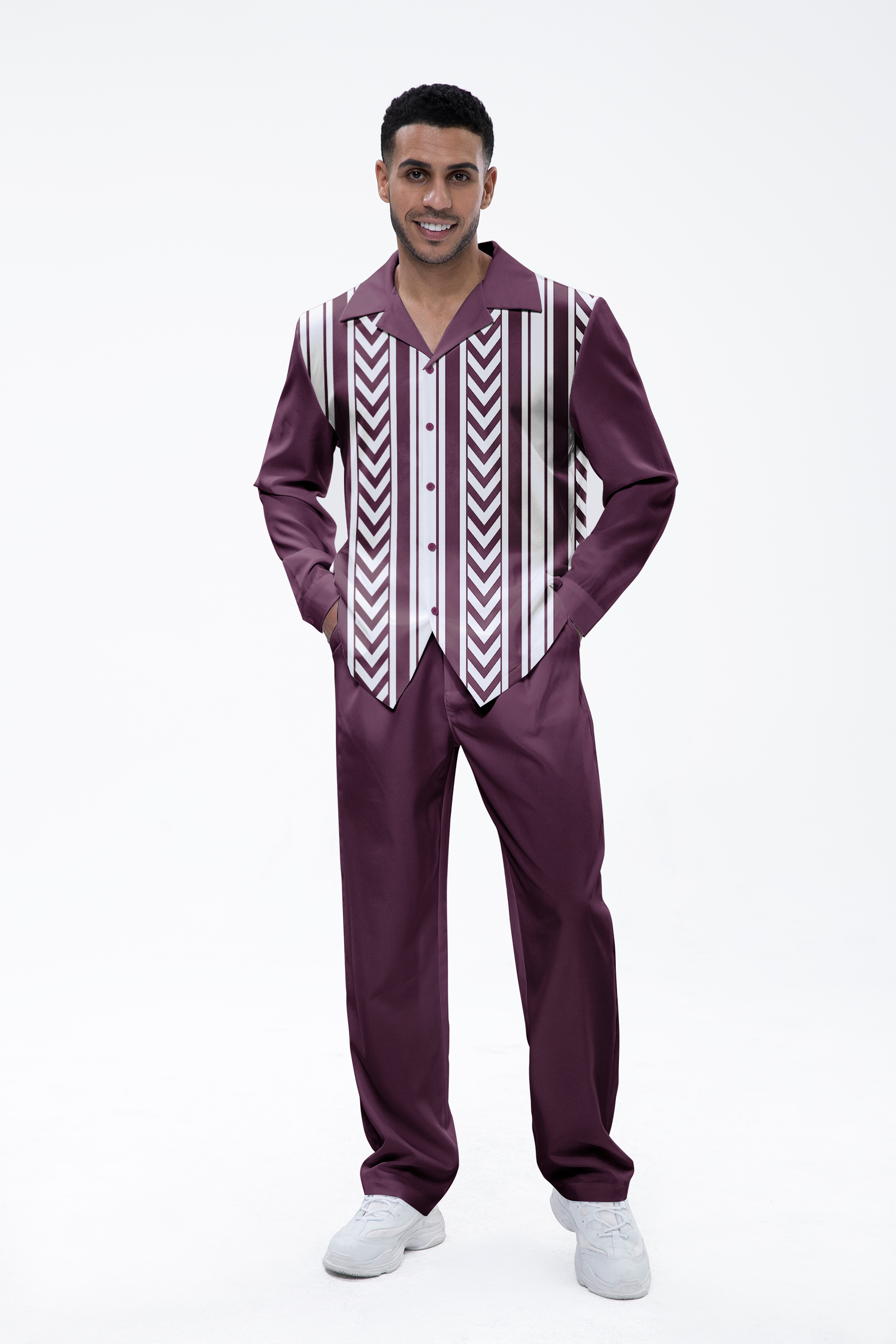 Ensemble de marche avec chemise à manches longues Purple Arrows
