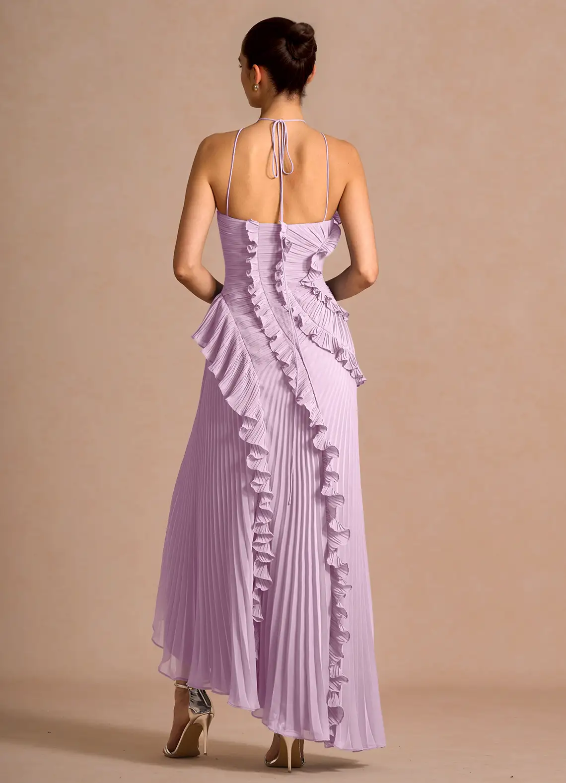 Hatsu Frosted Lilac Maxi Dress