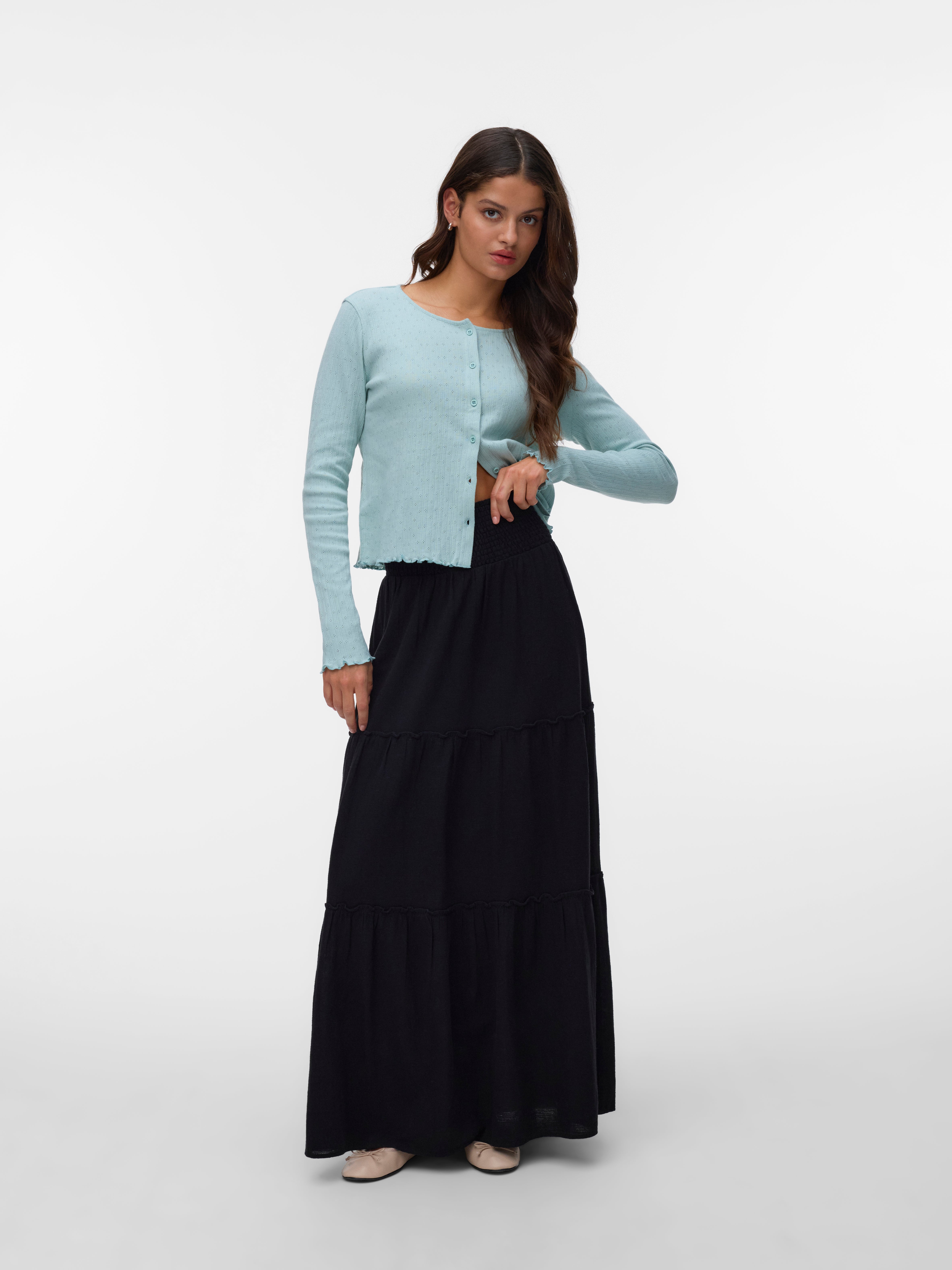 VERO MODA® AWKEELEY High waist Long skirt