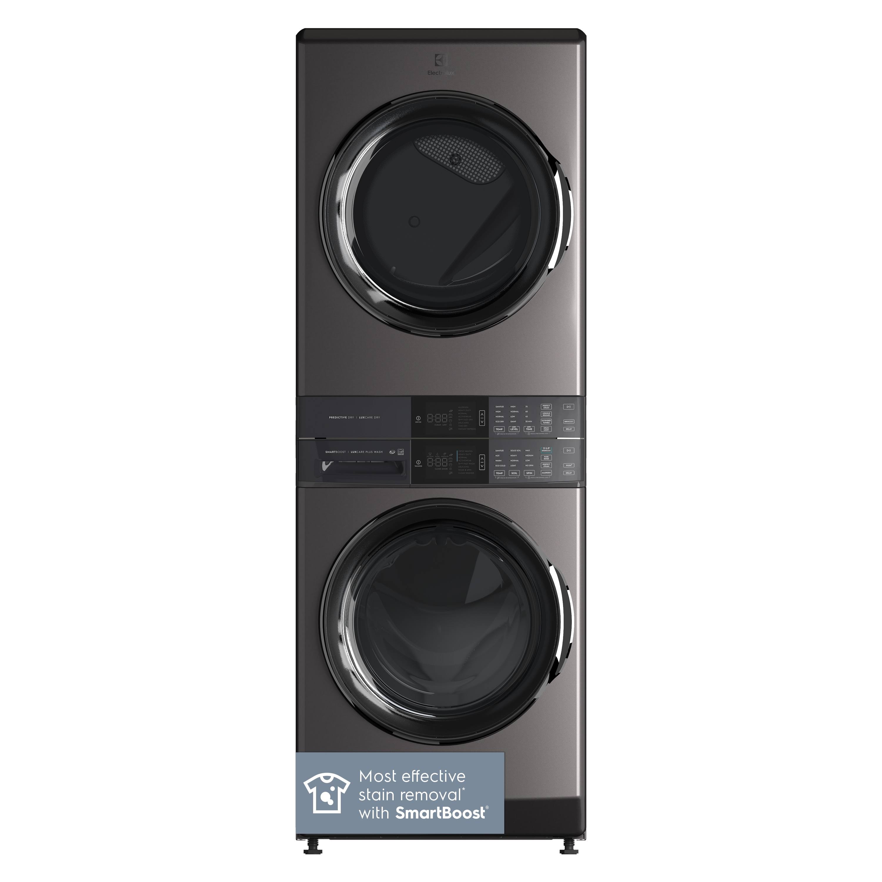 Electrolux - Laundry Tower Single Unit Front Load 4.5 Cu. ft. Washer & 8 Cu. ft. Electric Dryer