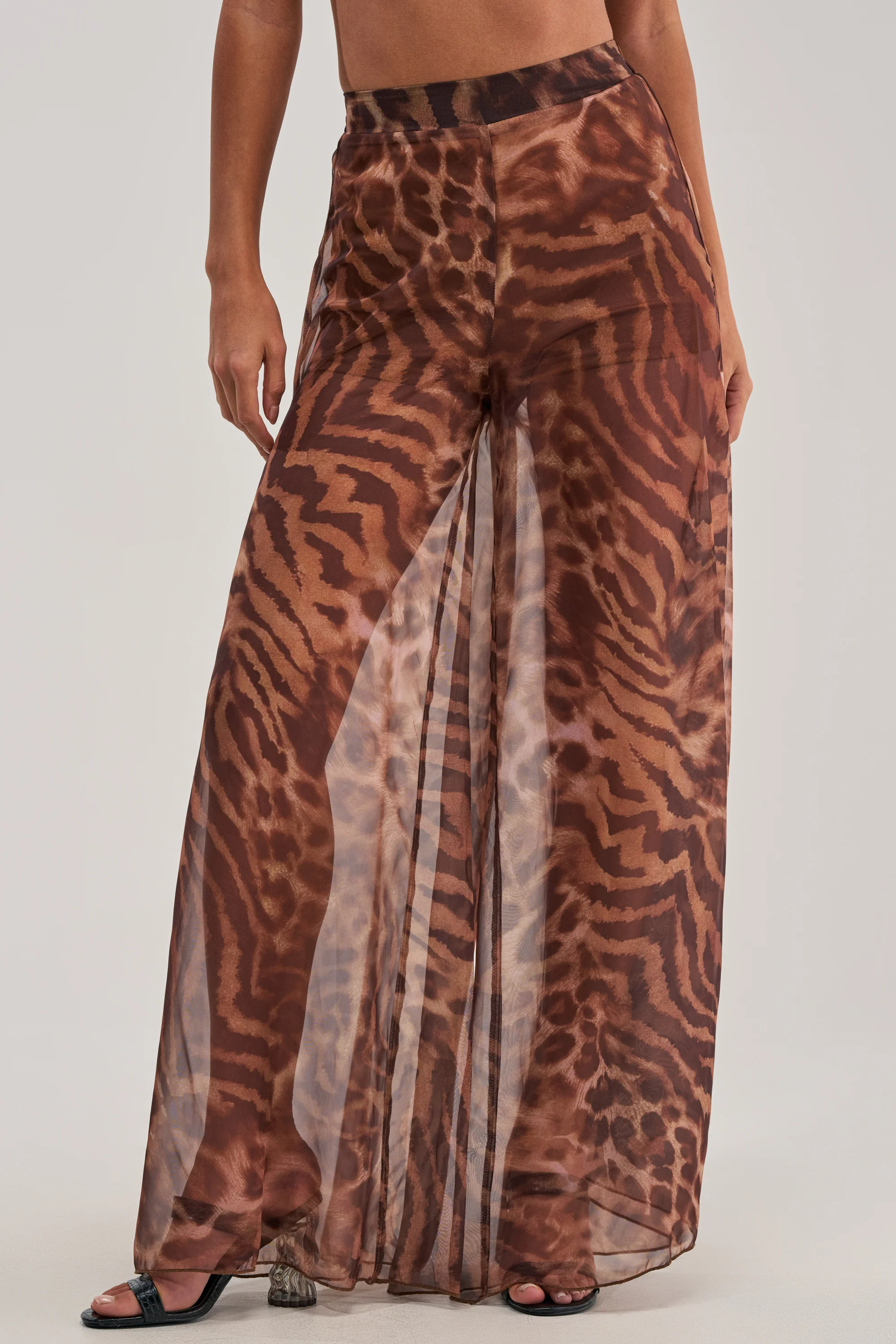 MOONLIGHT TIGER PALAZZO PANTS - Akira Store
