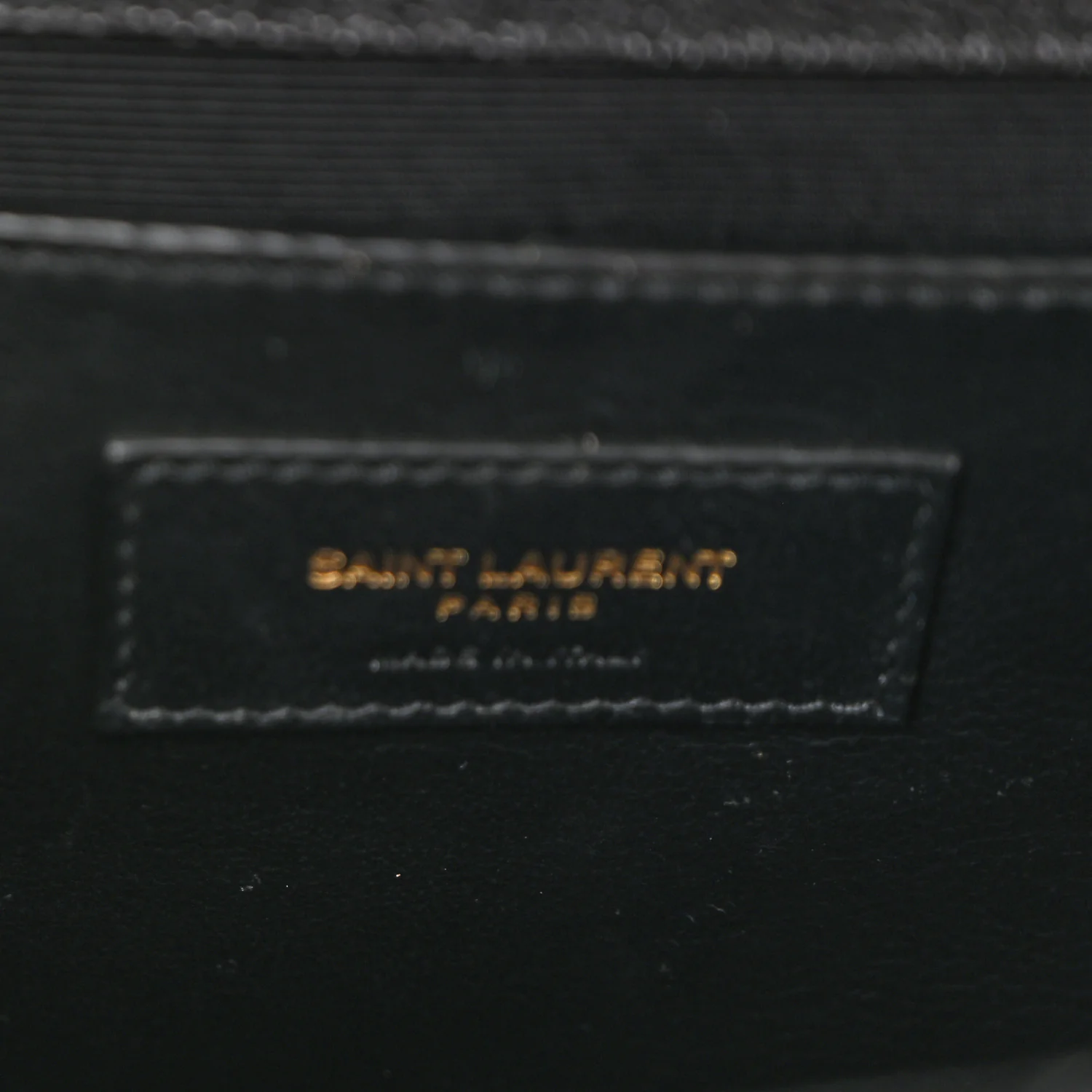 Grain De Poudre Textured Mixed Matelasse Triquilt Medium Monogram Satchel Black