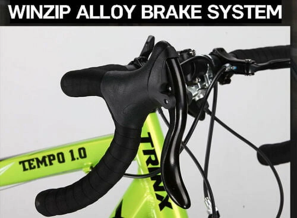 Trinx TEMPO1.0 700C Road Bike 21 Speed Racing Bicycle Black Green