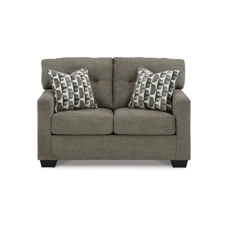 Tufted Loveseat with Polyester Upholstery
