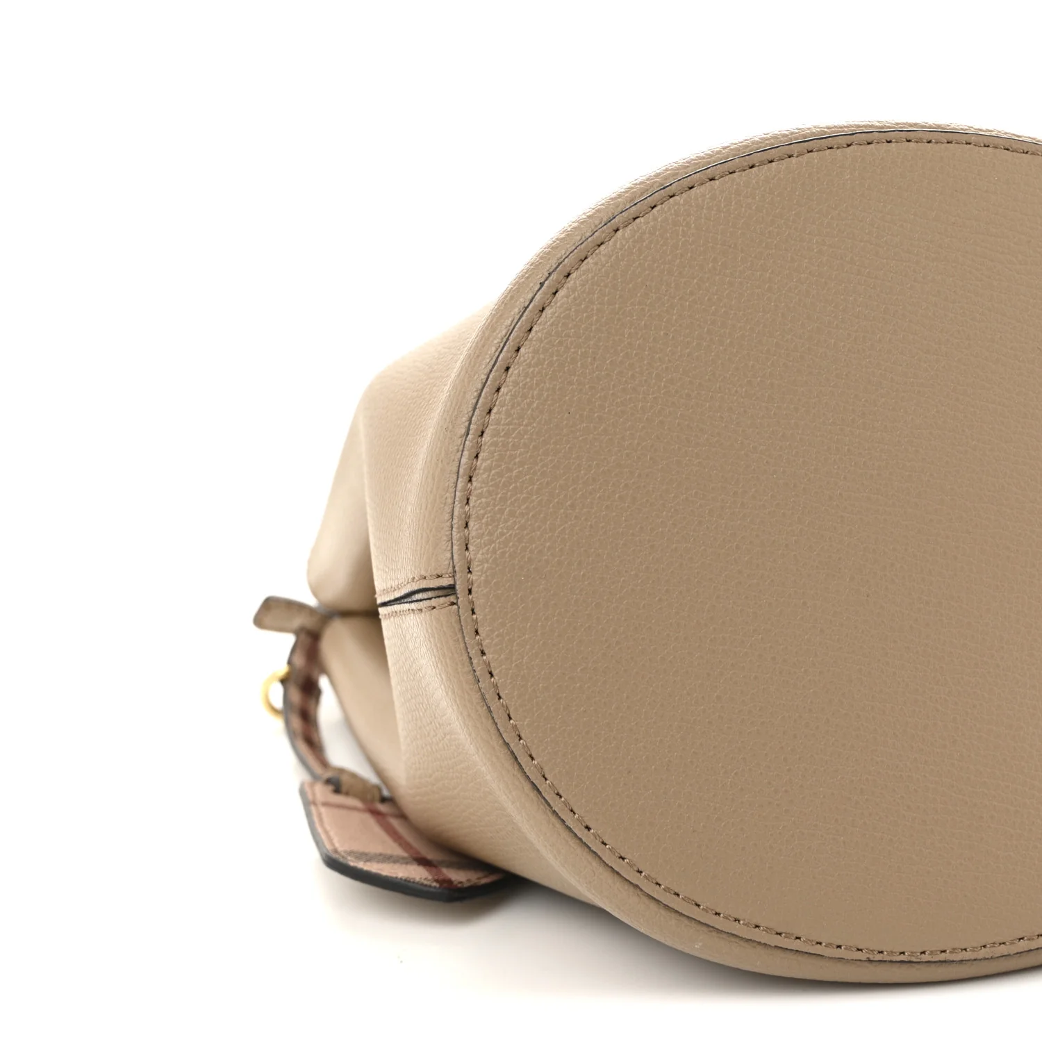 Haymarket Check Colours Small Lorne Bucket Crossbody Beige