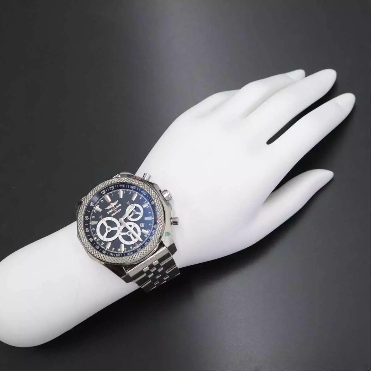 [Super Clone]BREITLING Bentley Bernart Racing A25366 Black Dial Mens Watch 90208147