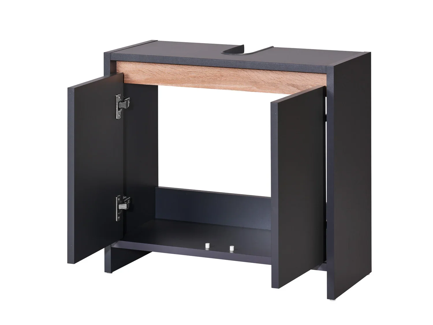 LIVARNO home Meuble sous-vasque Oslo, 60 x 55 x 28 cm, anthracite