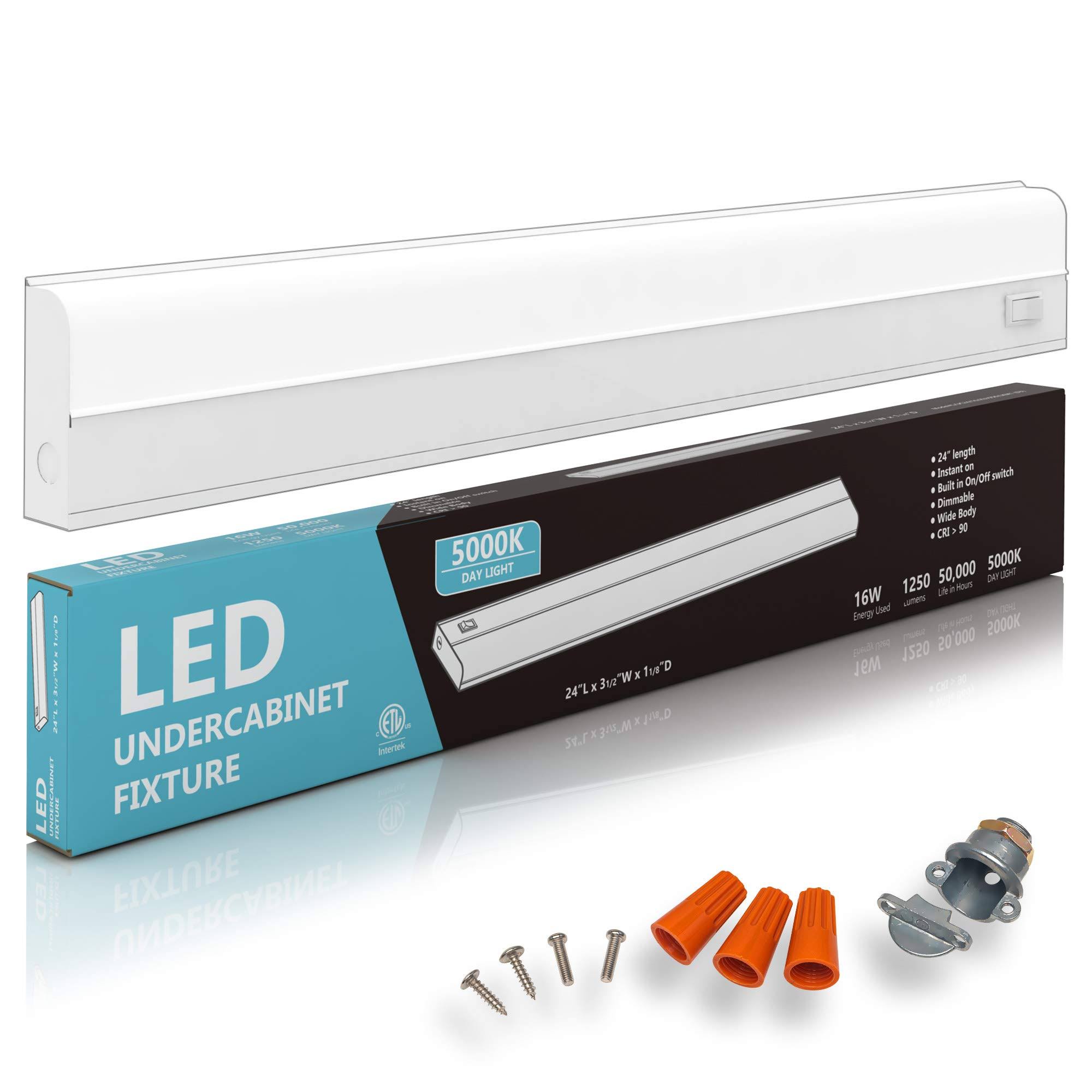 HARRRRD Hardwired LED Under Cabinet Task Lighting - 16 Watt, 24