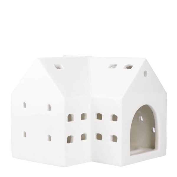 Urbania lyslykt 10,5 cm stall hvit