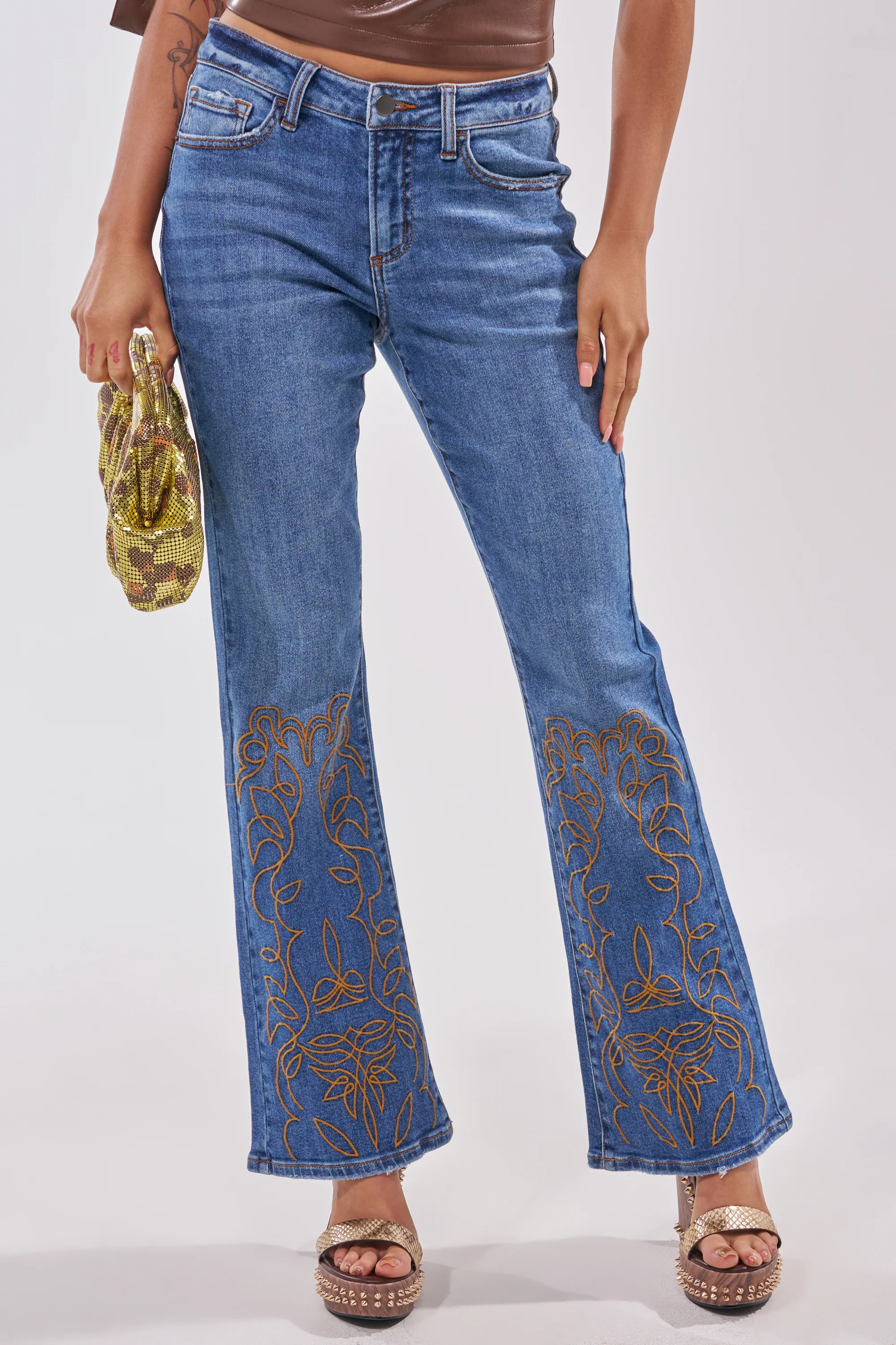 RODEO BABE SKINNY FLARED DENIM - Akira Store