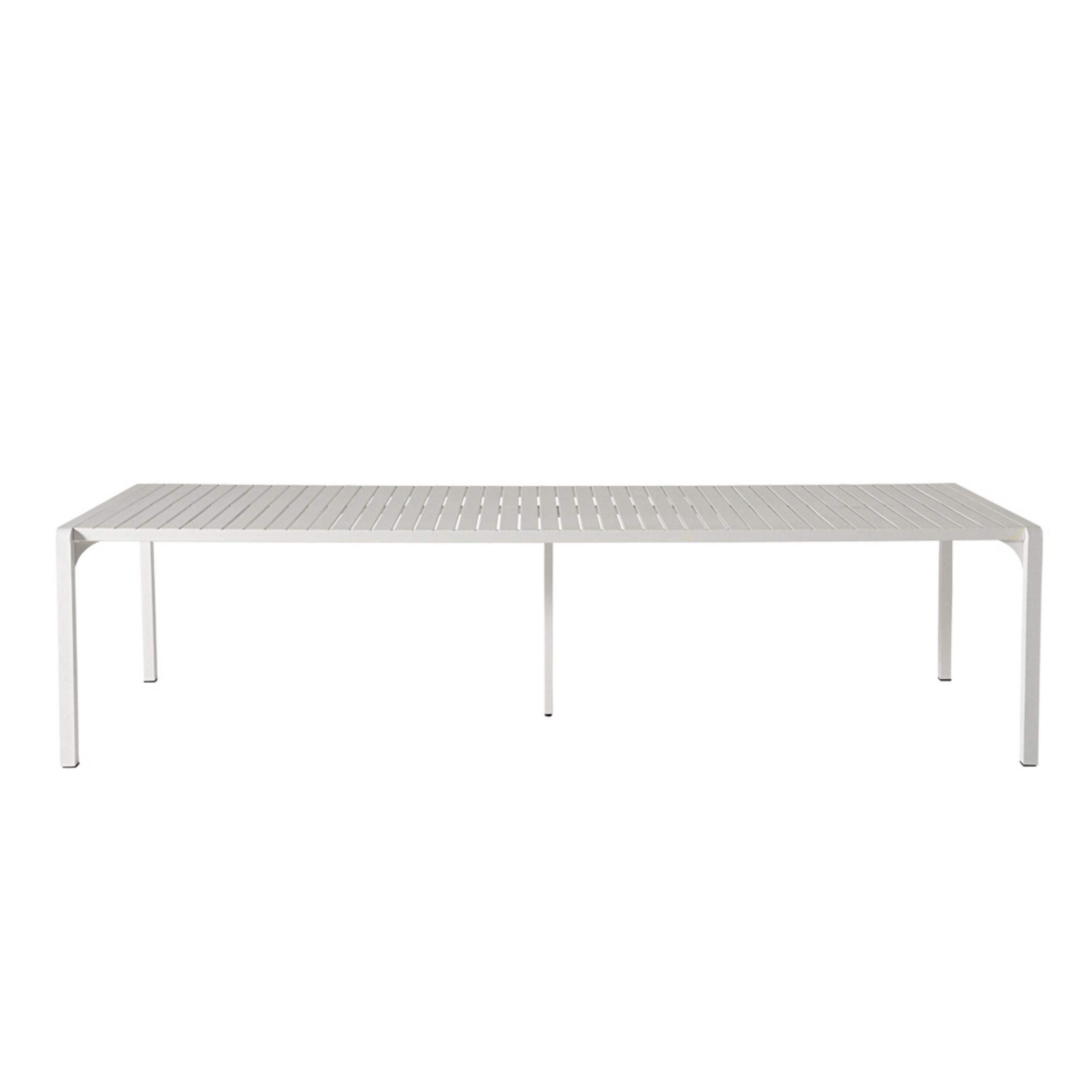 Kace Dining Table 300cm White with 2 Kace Dining Bench 284cm White Pac