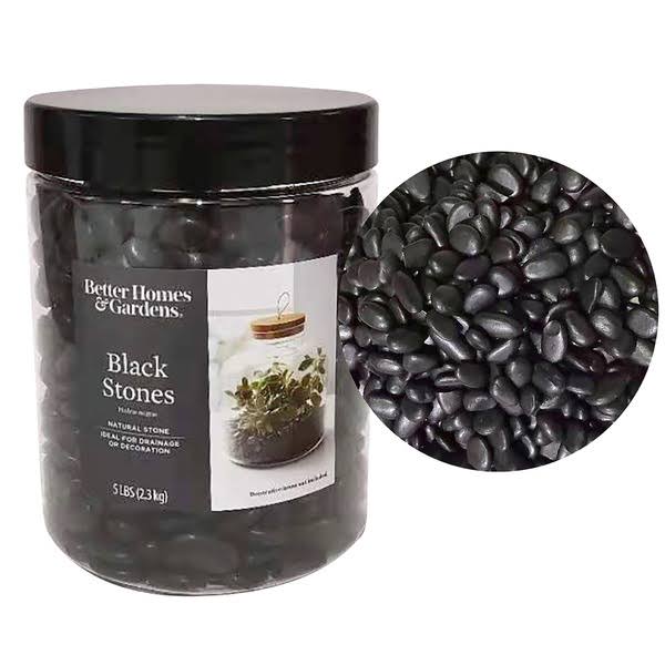 Better Homes & Gardens Black Terrarium Planter Rock - 5 lb