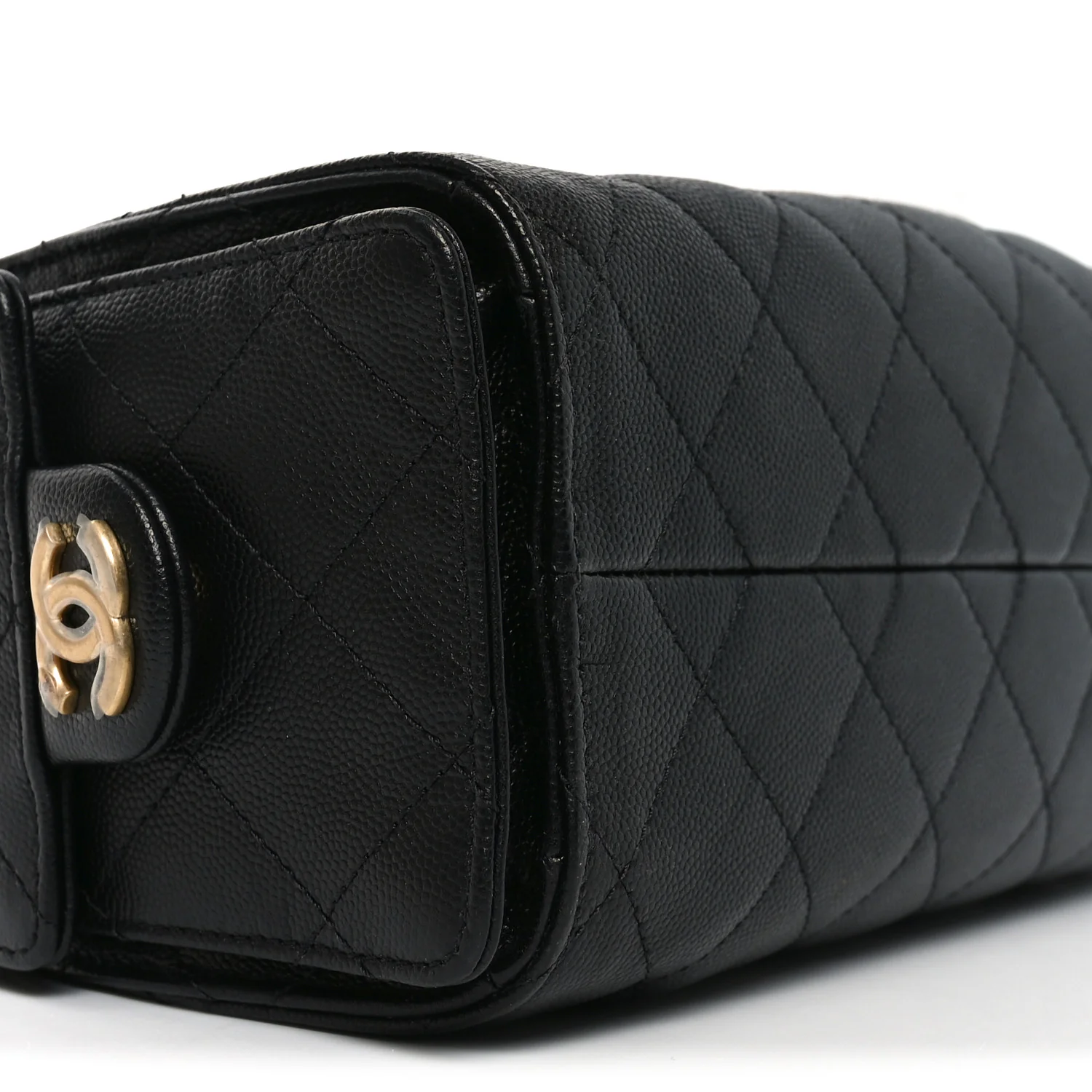 Caviar Quilted Mini Chanel 25 Handbag Black