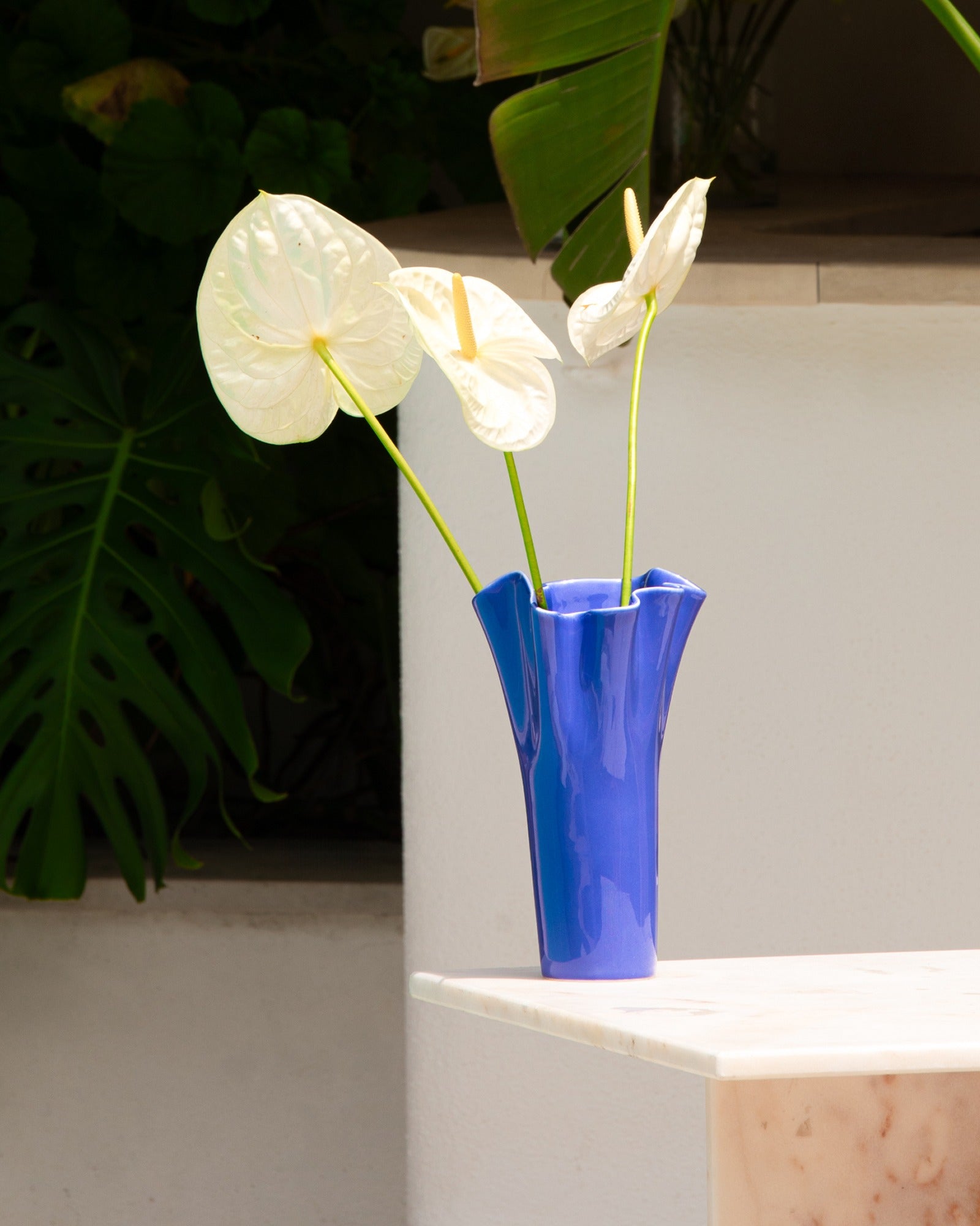 DUNA VASE L CORNFLOWER