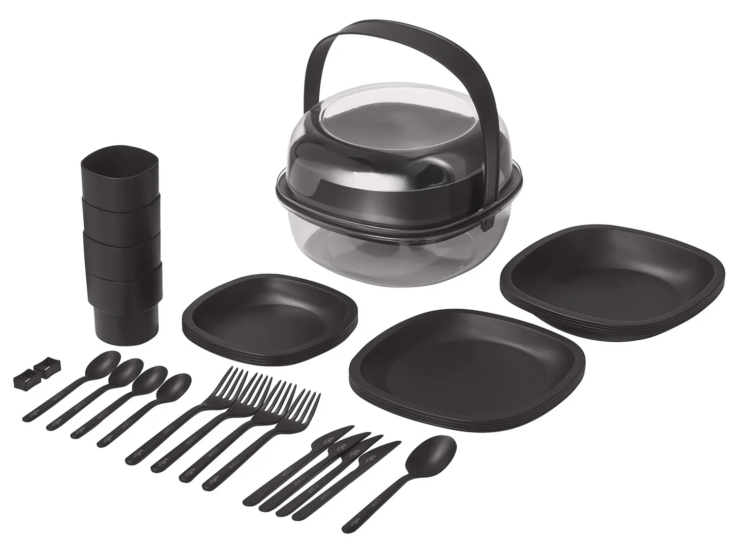 Rocktrail Set de vaisselle camping, 33 pices
