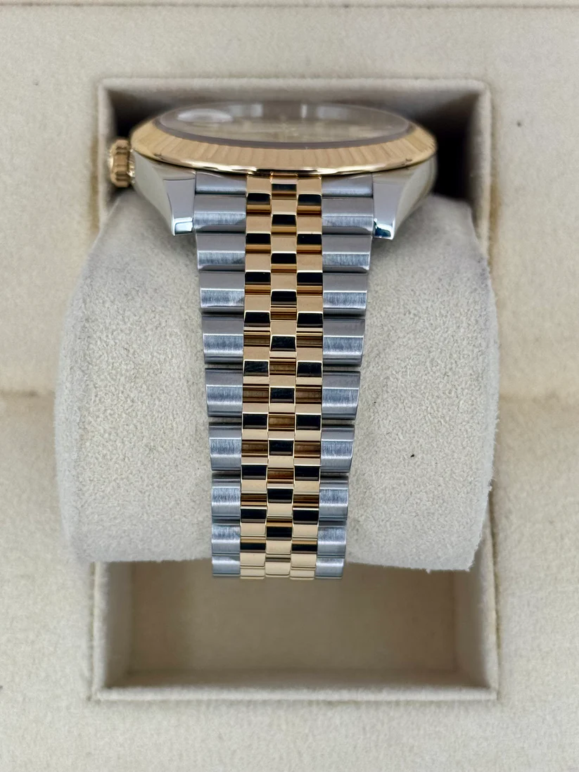 [Super Clone]RLX  Datejust 41mm Swiss Replica Watch | Two Tone Jubilee Bracele Champagne Fluted Dial Ref 126333